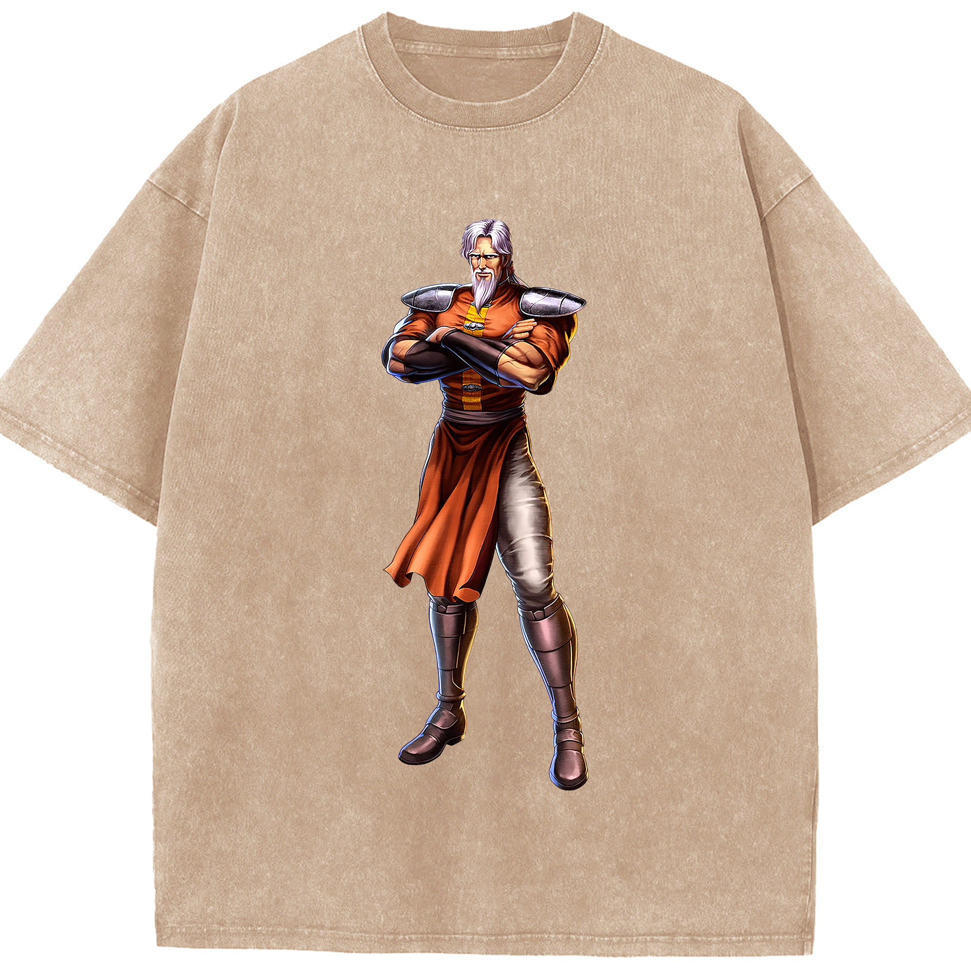 （画像用） 北斗の拳 Fist of the North Star 綿100% ヴィンテージ風 半袖Tシャツ（フロントプリント）