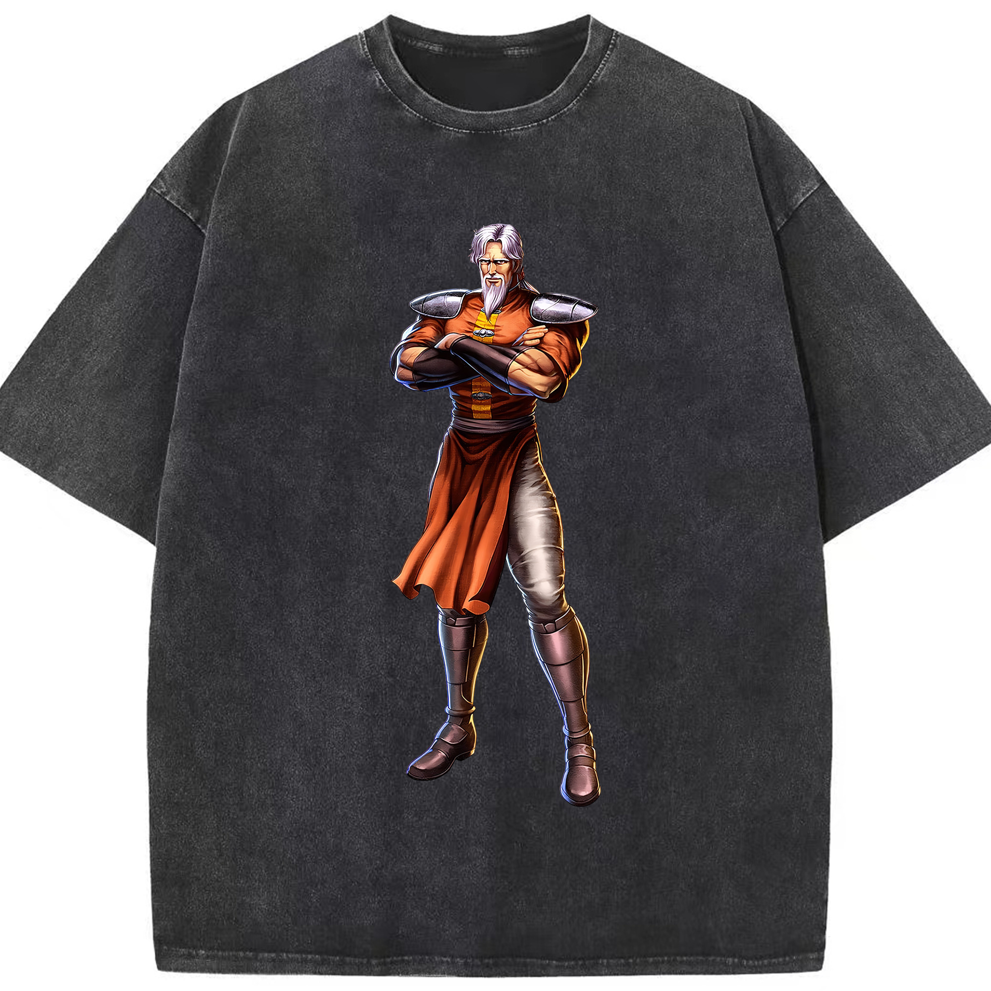 （画像用） 北斗の拳 Fist of the North Star 綿100% ヴィンテージ風 半袖Tシャツ（フロントプリント）