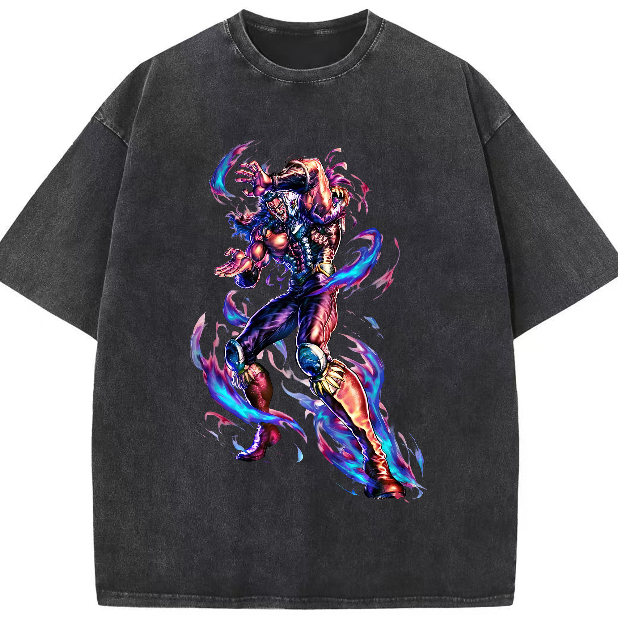 （画像用） 北斗の拳 Fist of the North Star 綿100% ヴィンテージ風 半袖Tシャツ（フロントプリント）