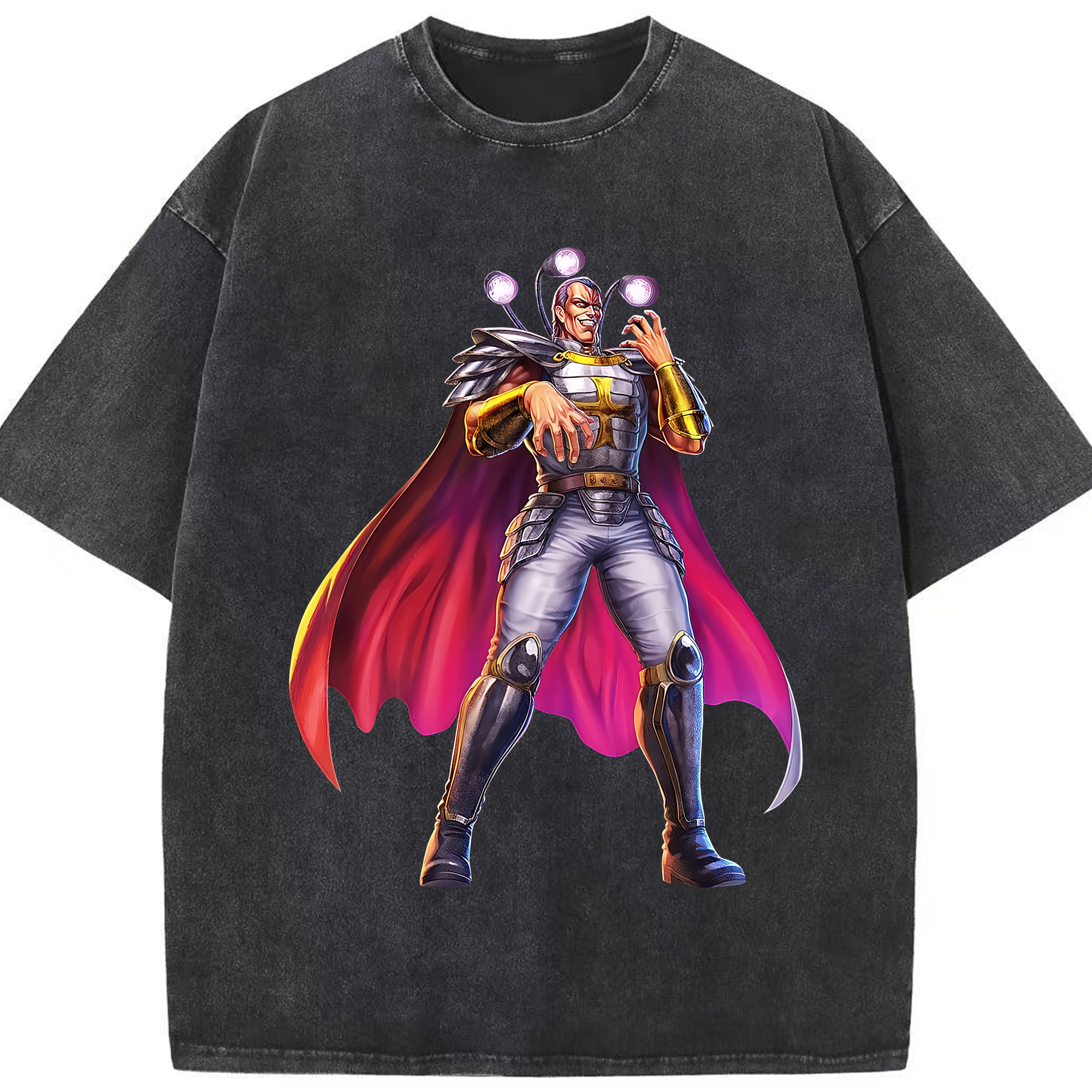 （画像用） 北斗の拳 Fist of the North Star 綿100% ヴィンテージ風 半袖Tシャツ（フロントプリント）
