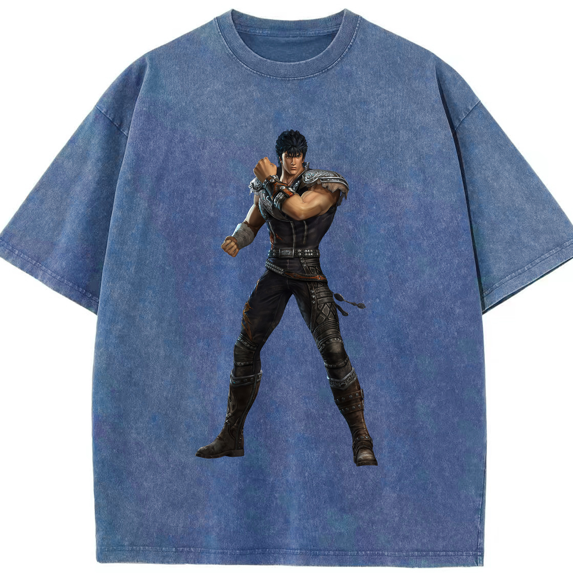 （画像用） 北斗の拳 Fist of the North Star 綿100% ヴィンテージ風 半袖Tシャツ（フロントプリント）