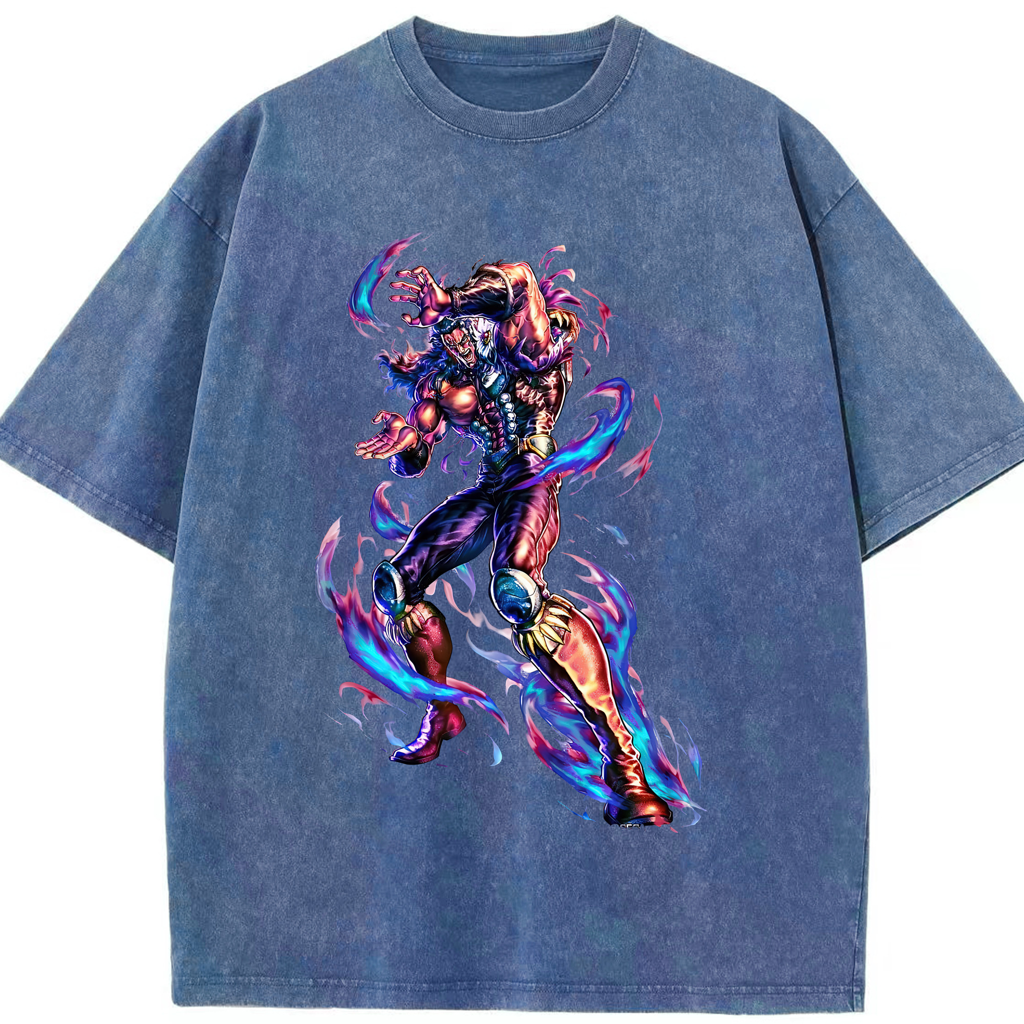 （画像用） 北斗の拳 Fist of the North Star 綿100% ヴィンテージ風 半袖Tシャツ（フロントプリント）