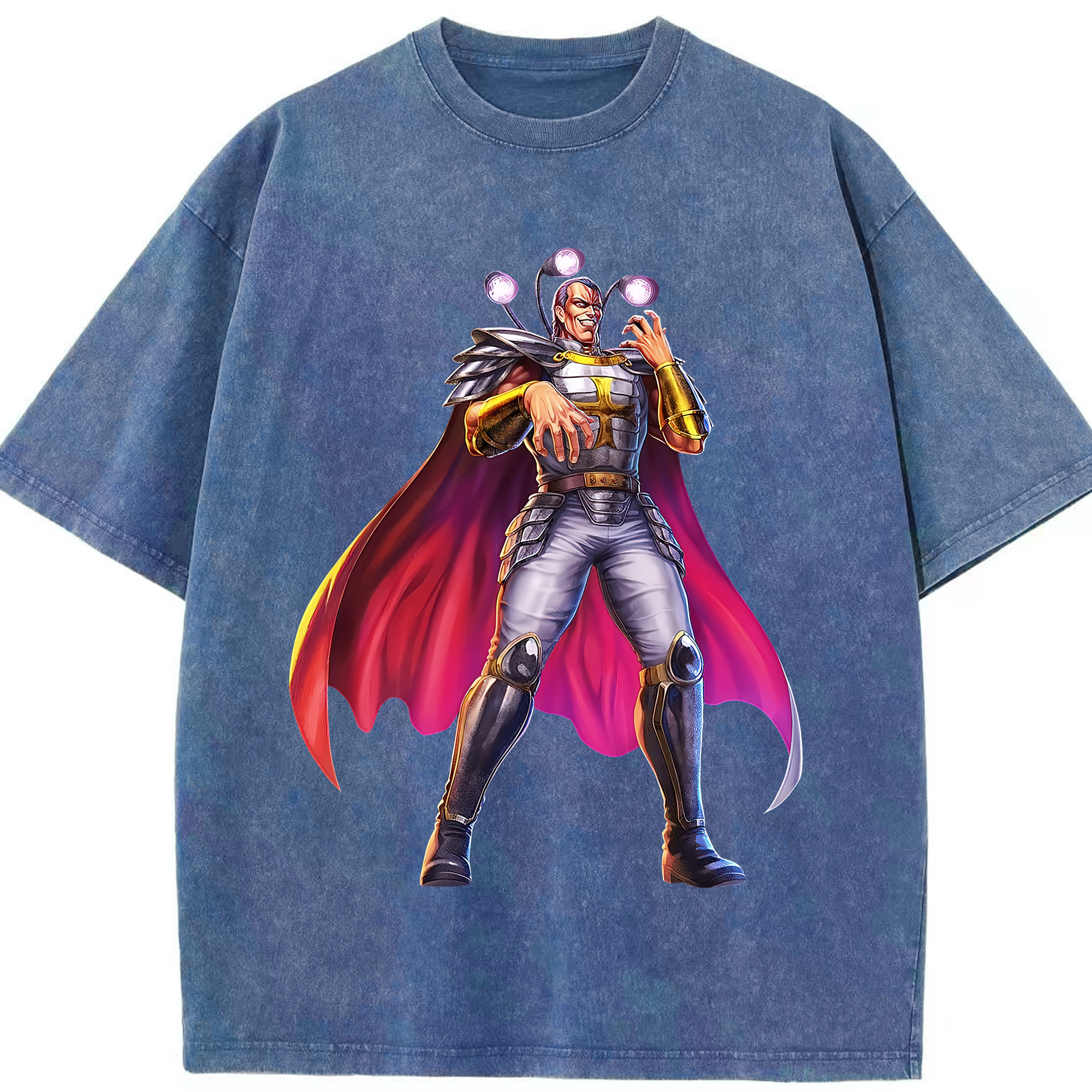 （画像用） 北斗の拳 Fist of the North Star 綿100% ヴィンテージ風 半袖Tシャツ（フロントプリント）