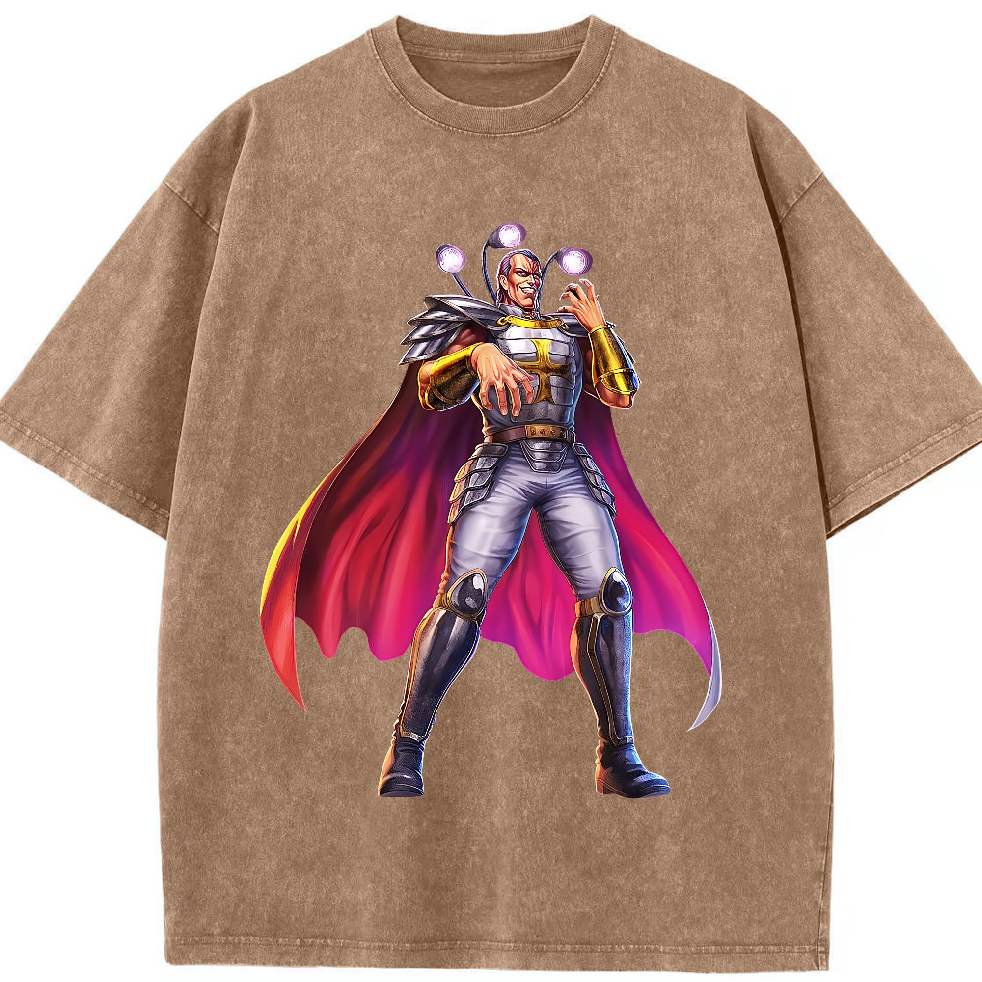 （画像用） 北斗の拳 Fist of the North Star 綿100% ヴィンテージ風 半袖Tシャツ（フロントプリント）