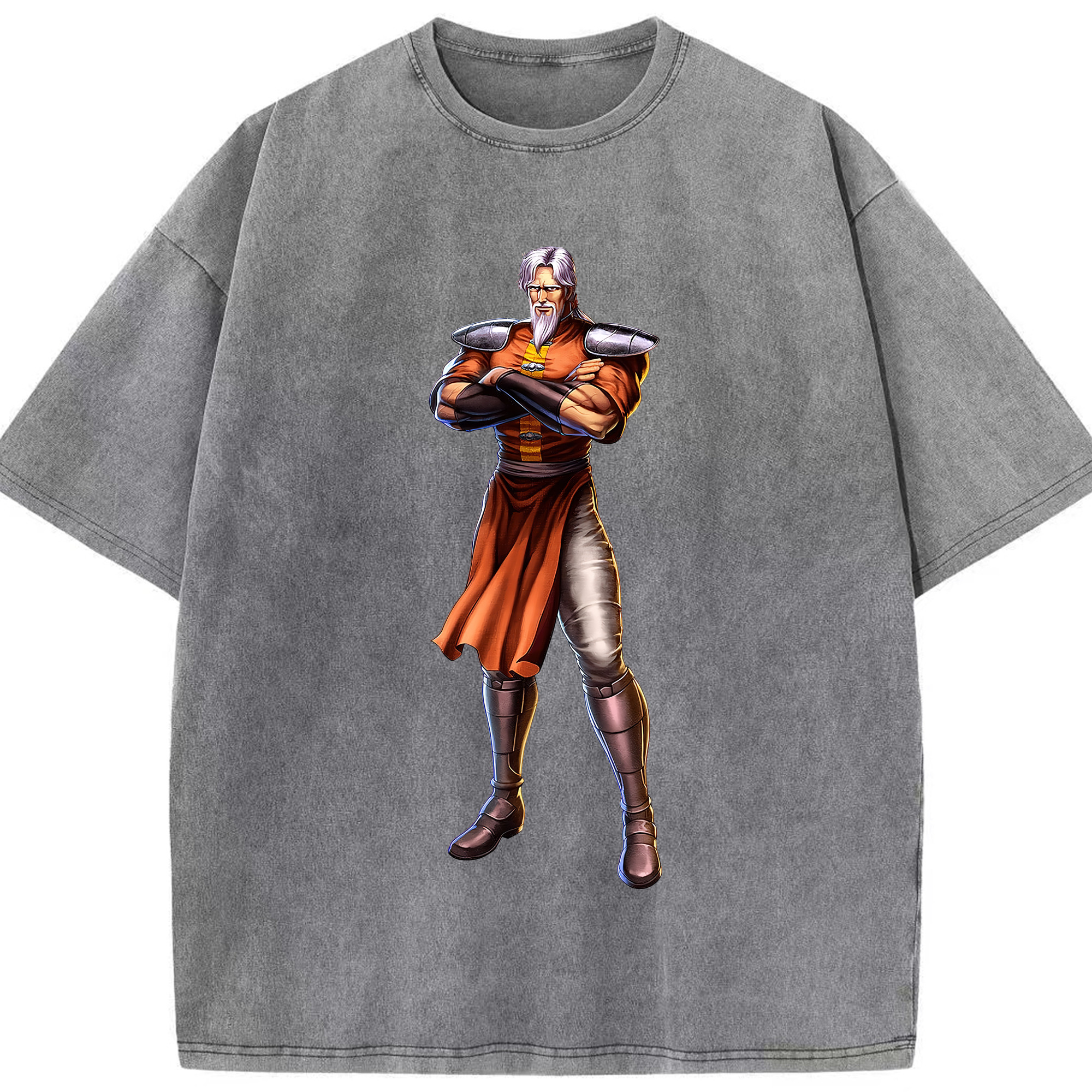 （画像用） 北斗の拳 Fist of the North Star 綿100% ヴィンテージ風 半袖Tシャツ（フロントプリント）