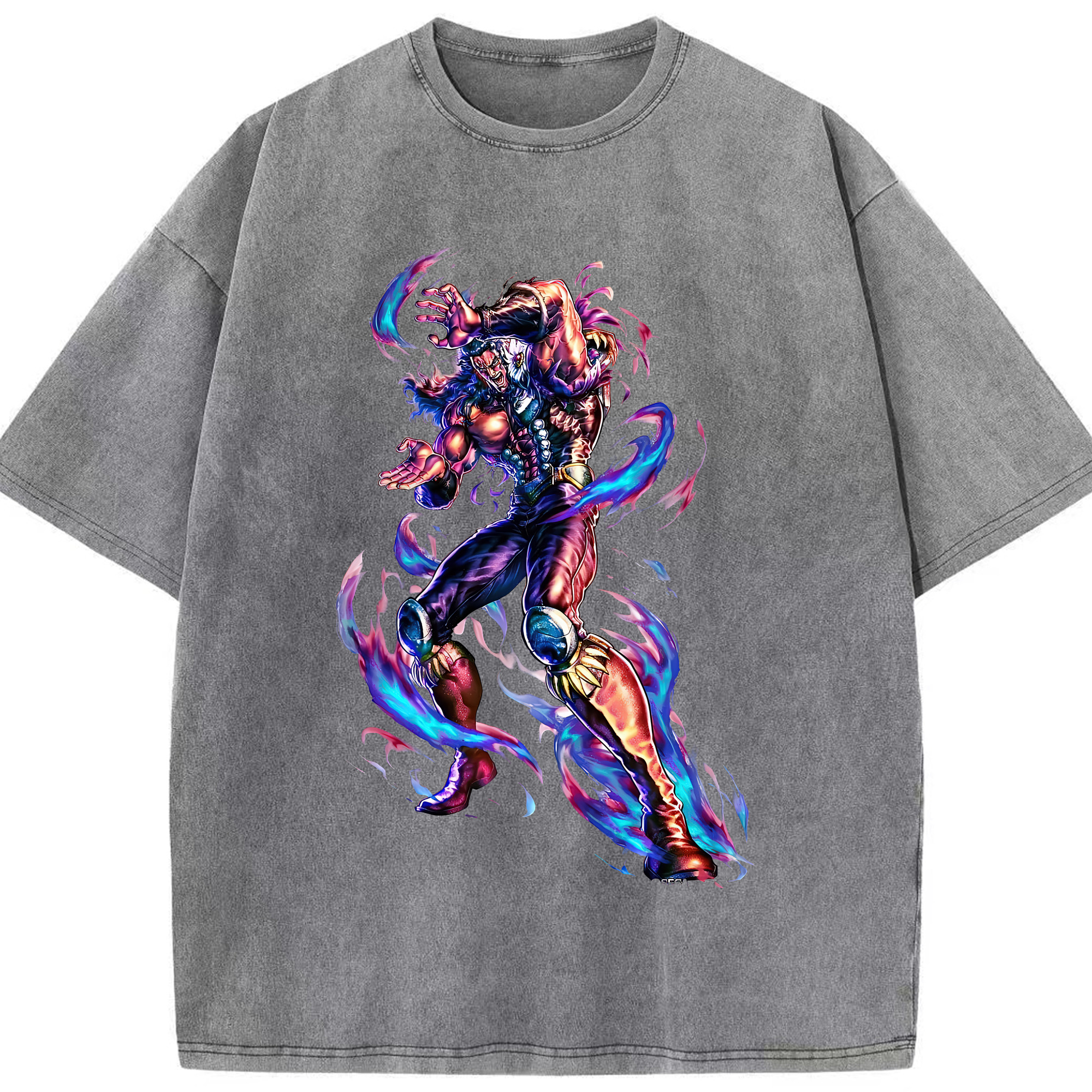 （画像用） 北斗の拳 Fist of the North Star 綿100% ヴィンテージ風 半袖Tシャツ（フロントプリント）