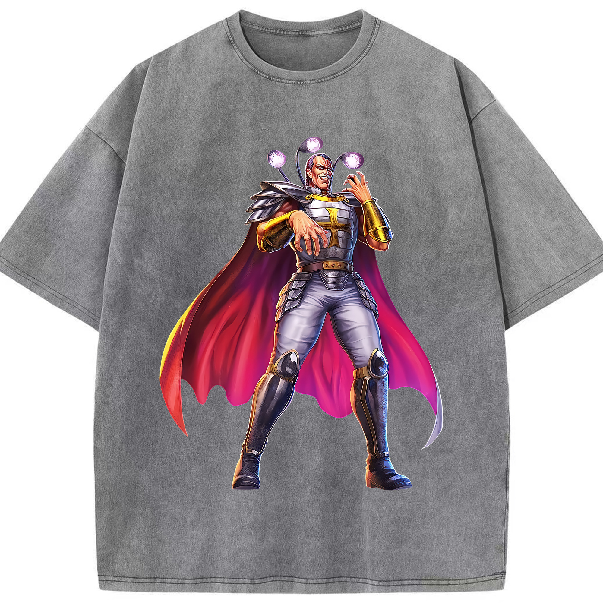 （画像用） 北斗の拳 Fist of the North Star 綿100% ヴィンテージ風 半袖Tシャツ（フロントプリント）