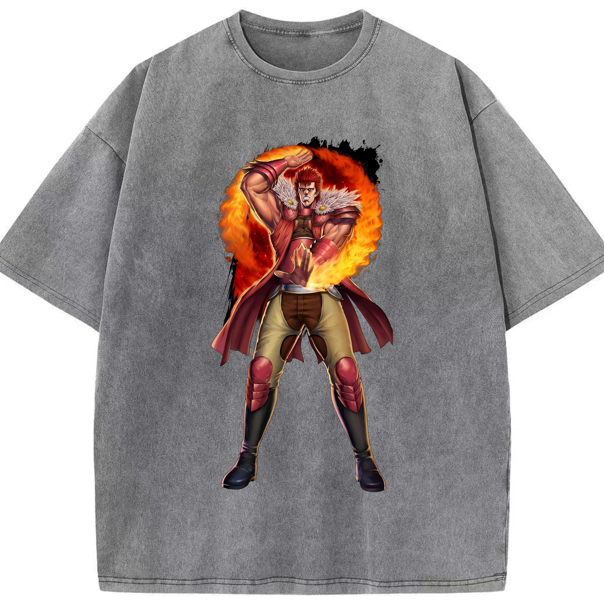 （画像用） 北斗の拳 Fist of the North Star 綿100% ヴィンテージ風 半袖Tシャツ（フロントプリント）
