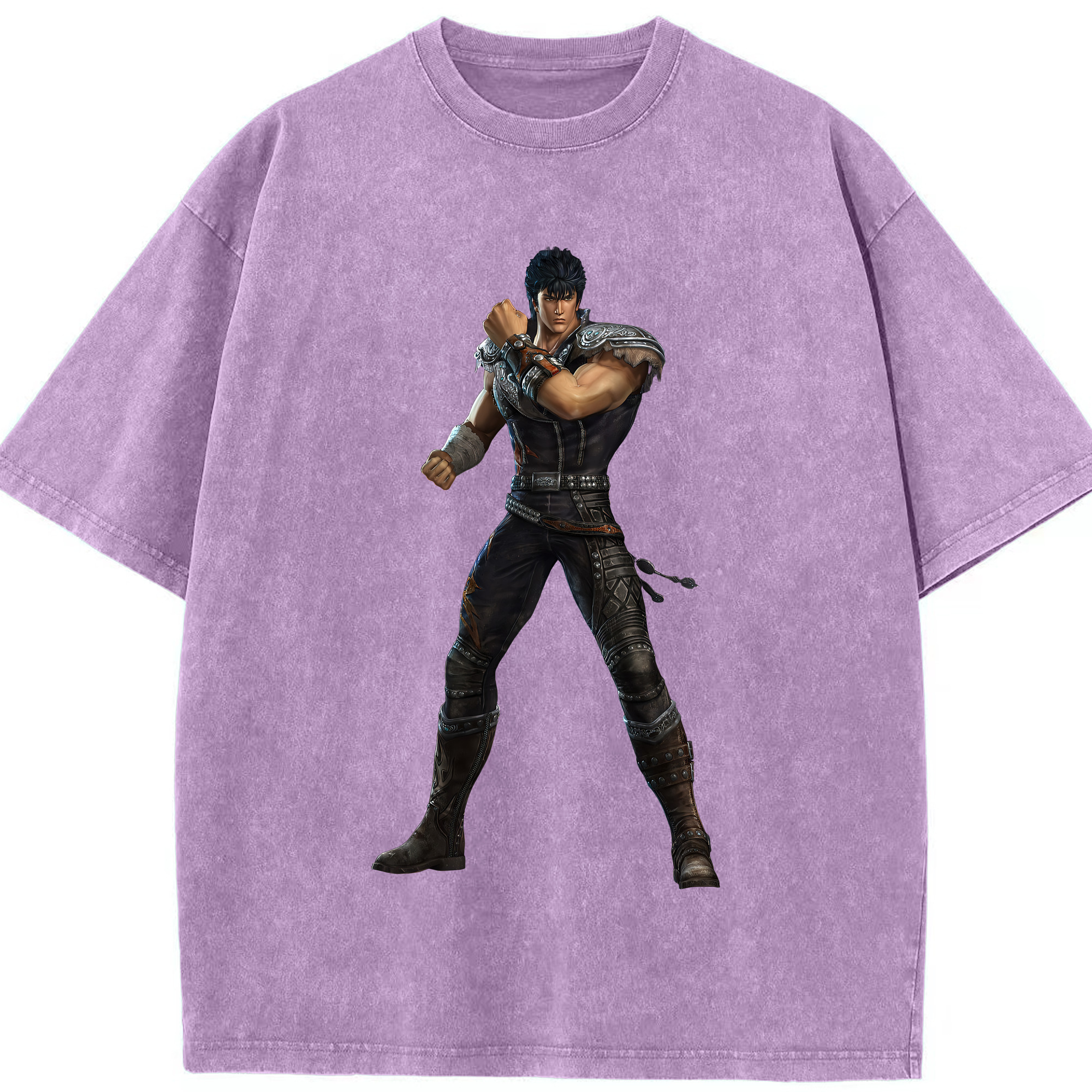 （画像用） 北斗の拳 Fist of the North Star 綿100% ヴィンテージ風 半袖Tシャツ（フロントプリント）