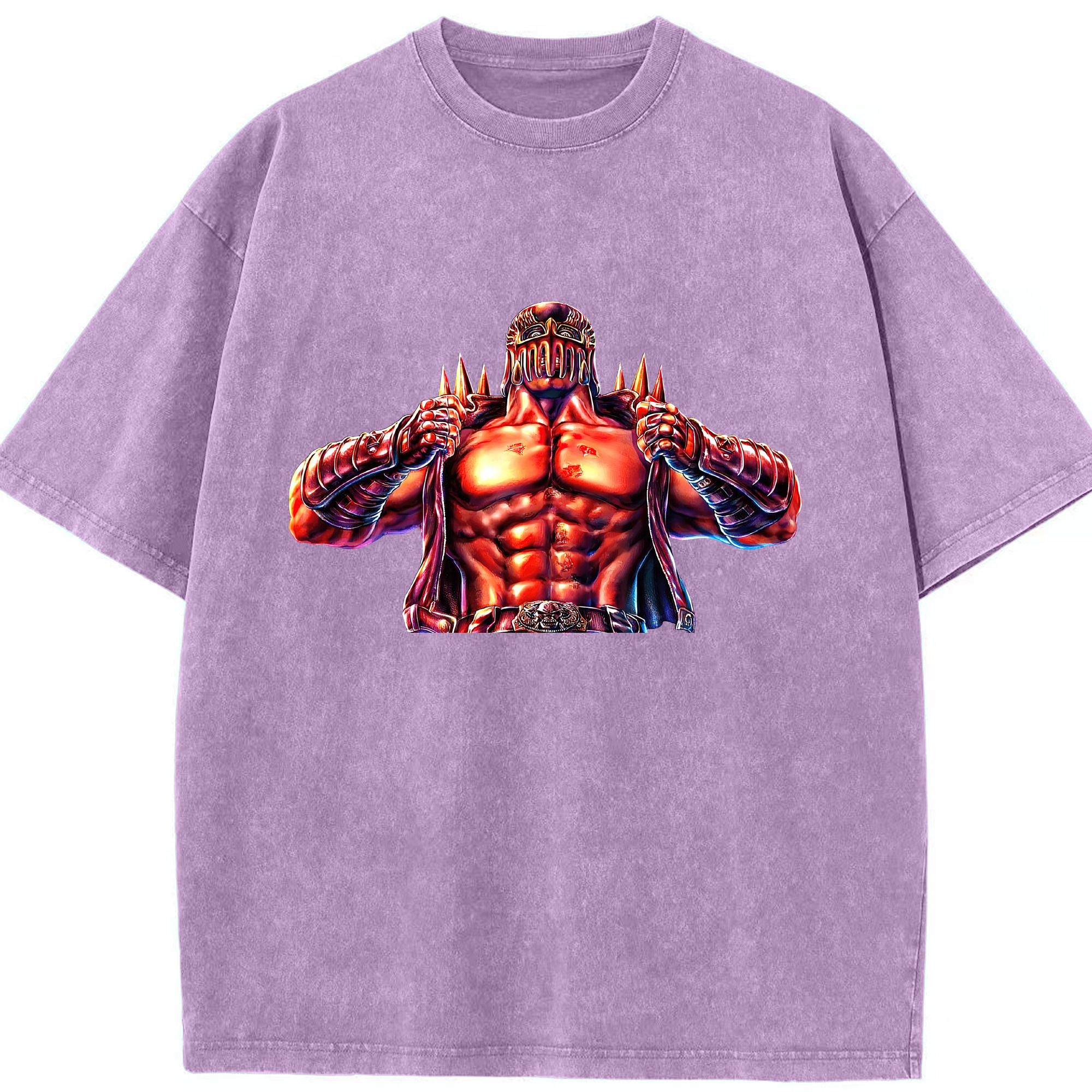 （画像用） 北斗の拳 Fist of the North Star 綿100% ヴィンテージ風 半袖Tシャツ（フロントプリント）