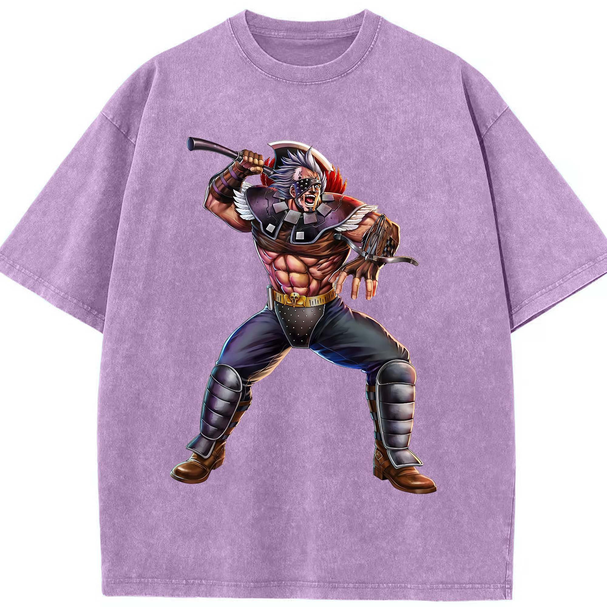 （画像用） 北斗の拳 Fist of the North Star 綿100% ヴィンテージ風 半袖Tシャツ（フロントプリント）