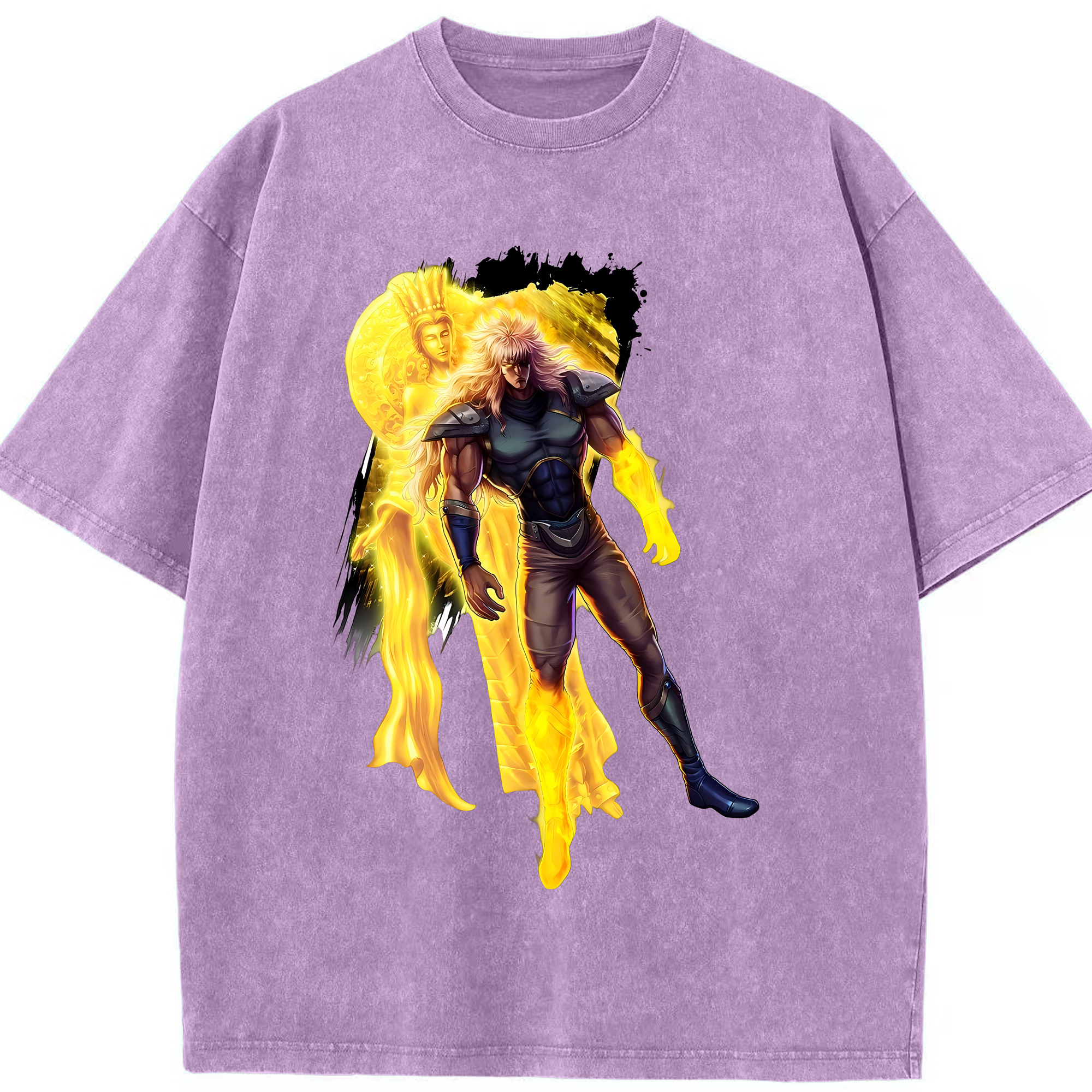 （画像用） 北斗の拳 Fist of the North Star 綿100% ヴィンテージ風 半袖Tシャツ（フロントプリント）