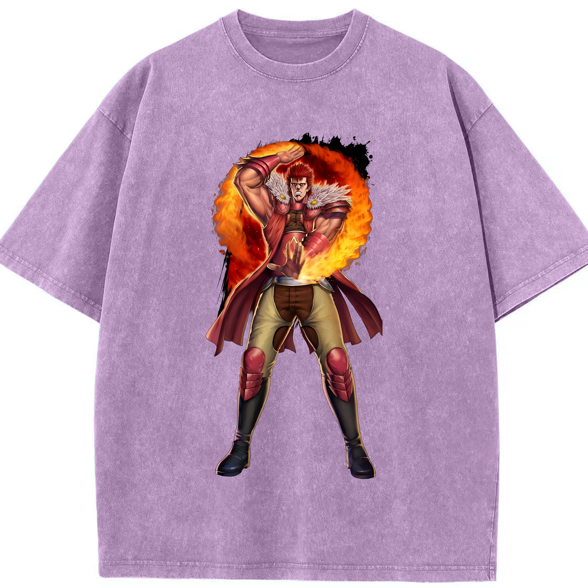 （画像用） 北斗の拳 Fist of the North Star 綿100% ヴィンテージ風 半袖Tシャツ（フロントプリント）