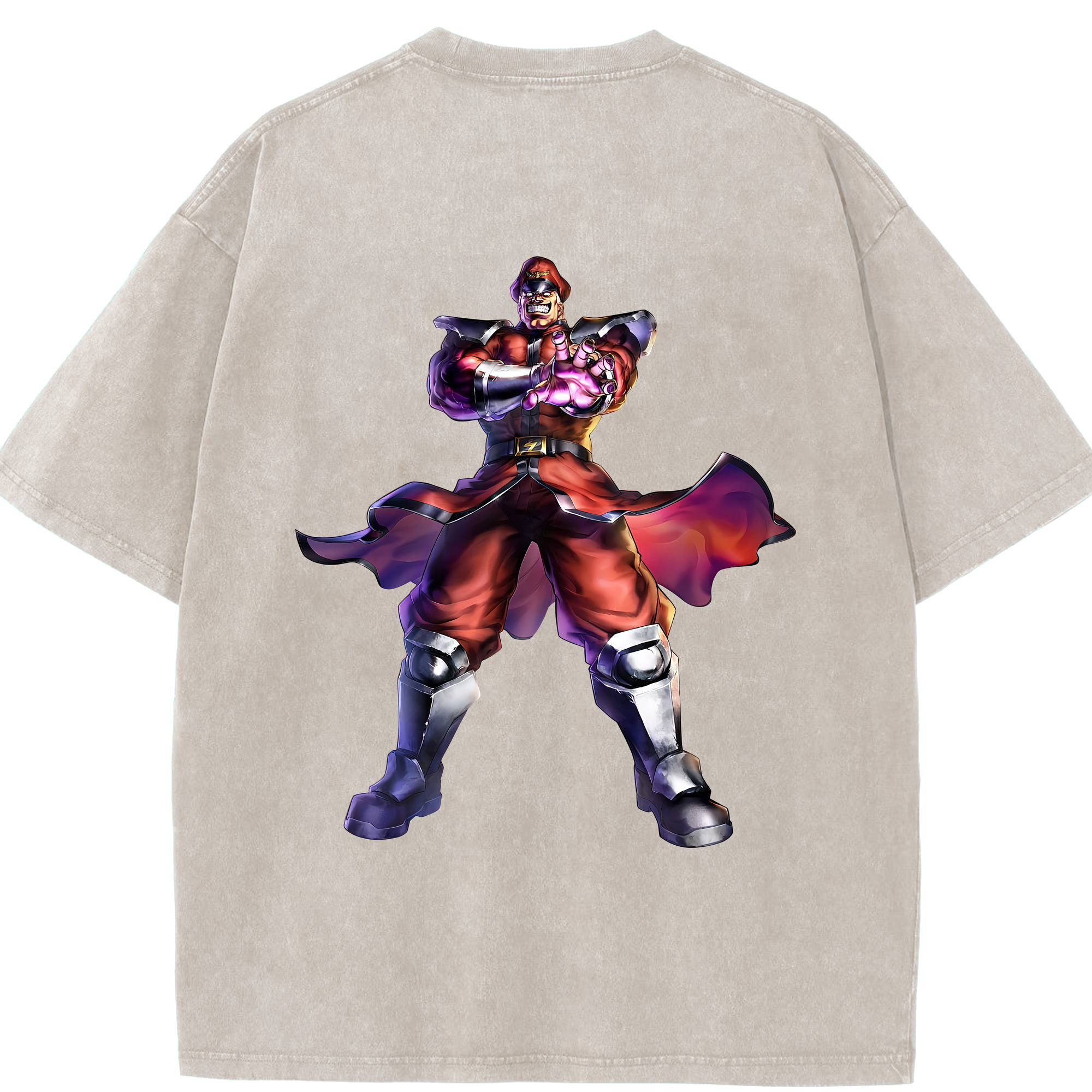 （画像用） 北斗の拳 Fist of the North Star 綿100% ヴィンテージ風 半袖Tシャツ（背面プリント）