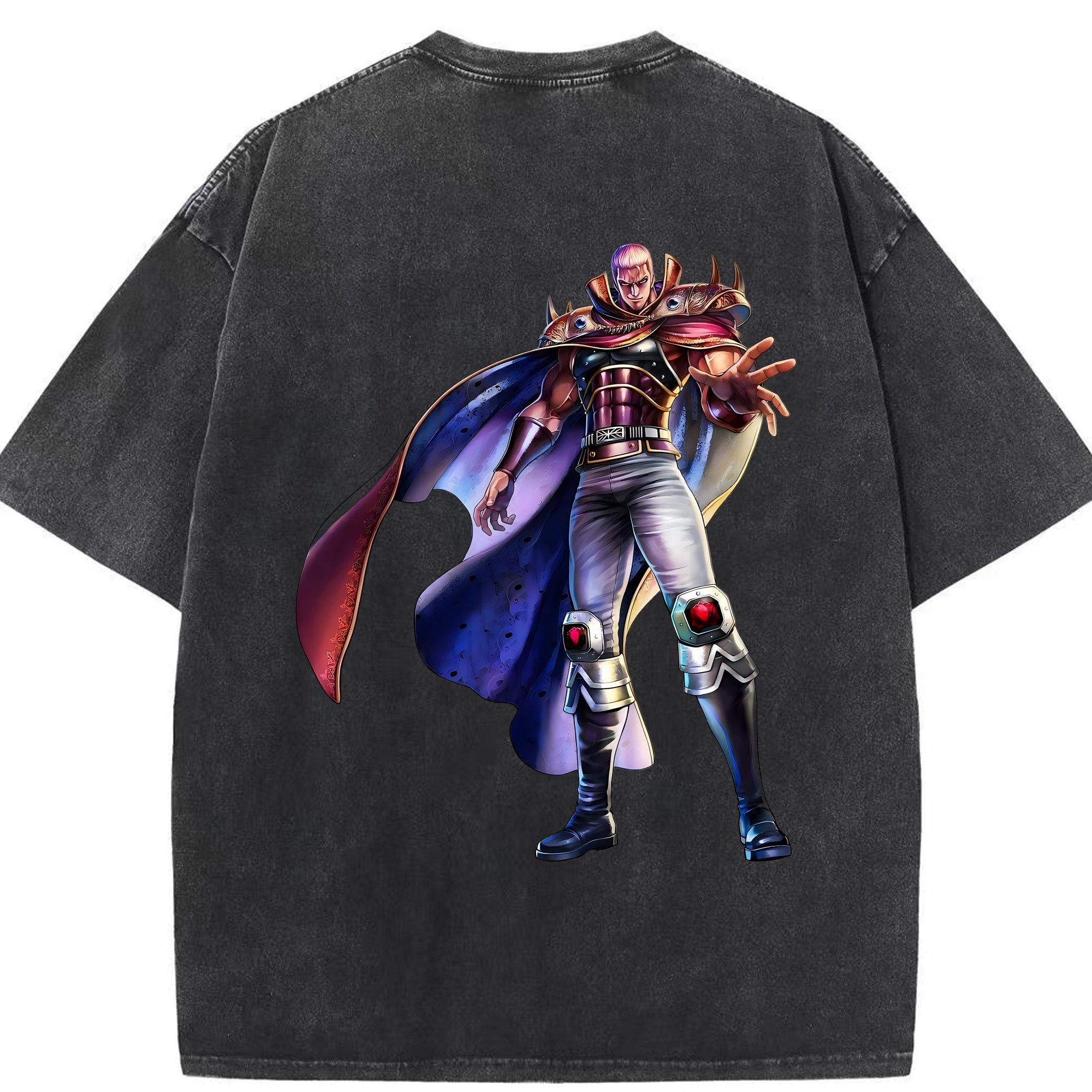 （画像用） 北斗の拳 Fist of the North Star 綿100% ヴィンテージ風 半袖Tシャツ（背面プリント）