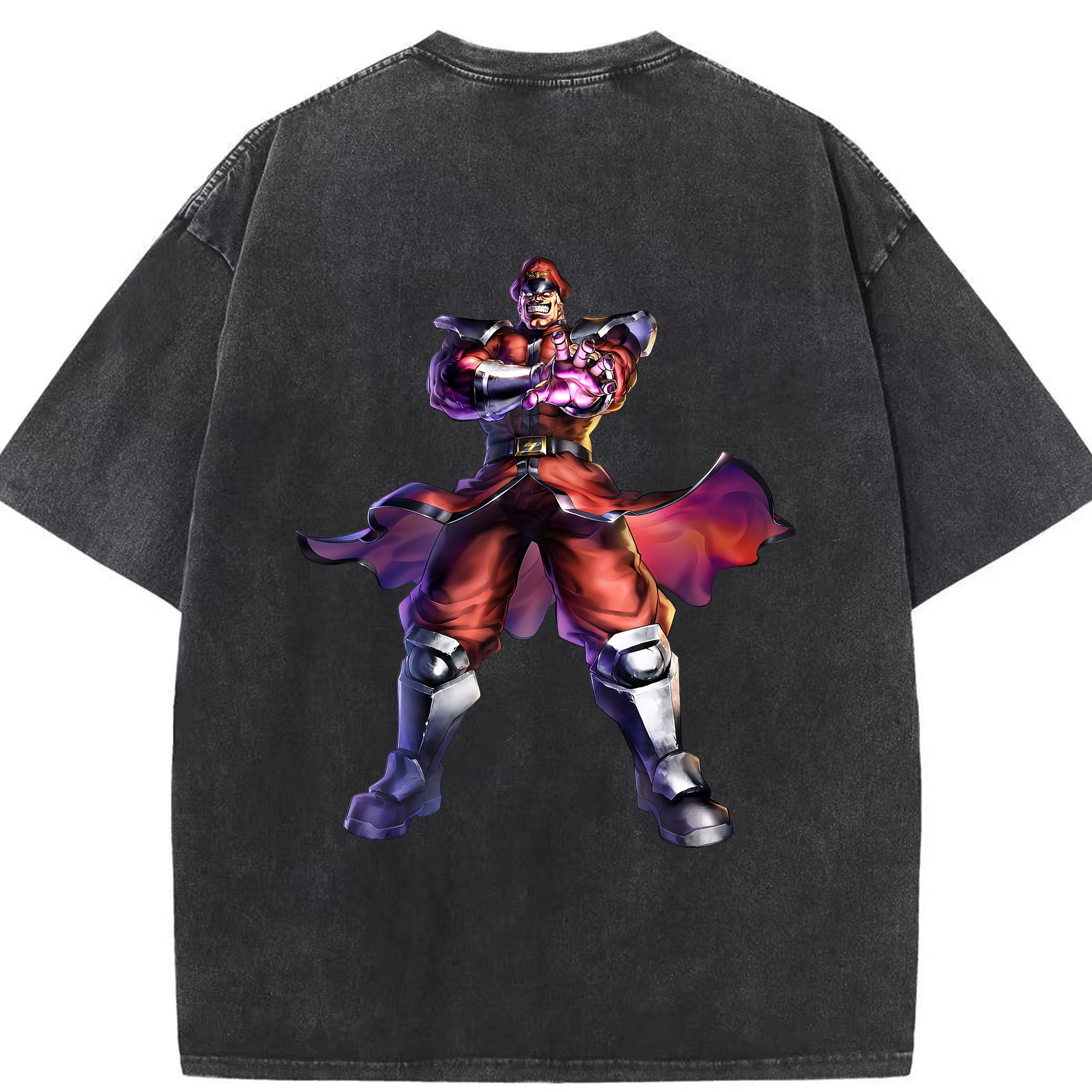 （画像用） 北斗の拳 Fist of the North Star 綿100% ヴィンテージ風 半袖Tシャツ（背面プリント）