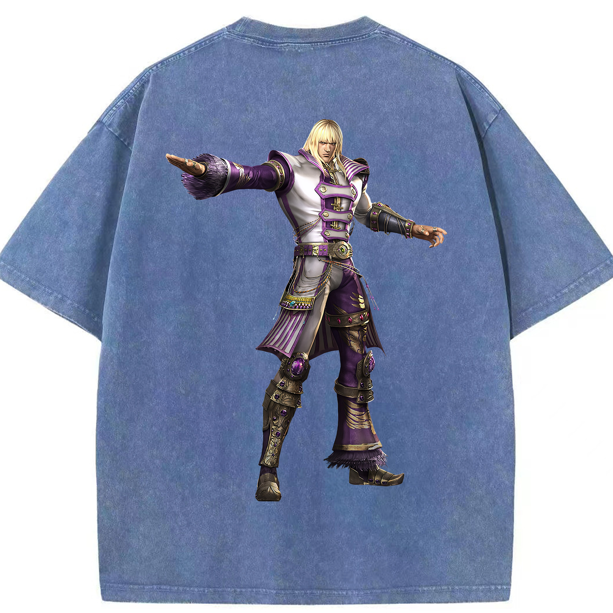 （画像用） 北斗の拳 Fist of the North Star 綿100% ヴィンテージ風 半袖Tシャツ（背面プリント）