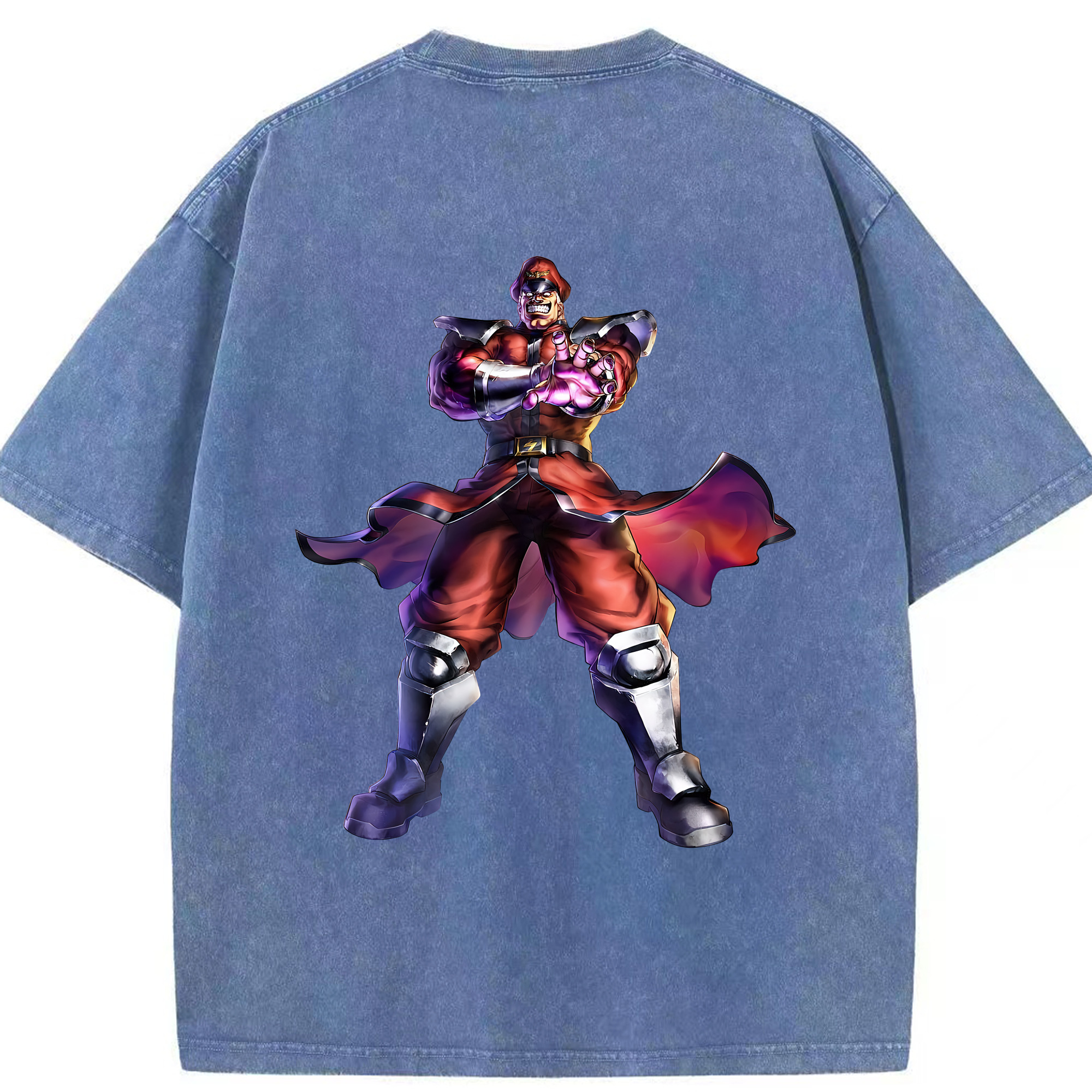 （画像用） 北斗の拳 Fist of the North Star 綿100% ヴィンテージ風 半袖Tシャツ（背面プリント）