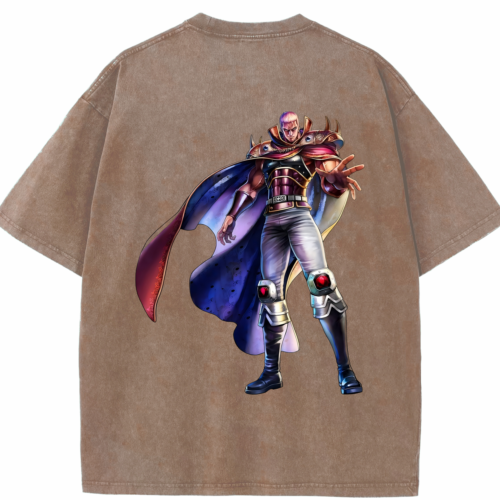 （画像用） 北斗の拳 Fist of the North Star 綿100% ヴィンテージ風 半袖Tシャツ（背面プリント）