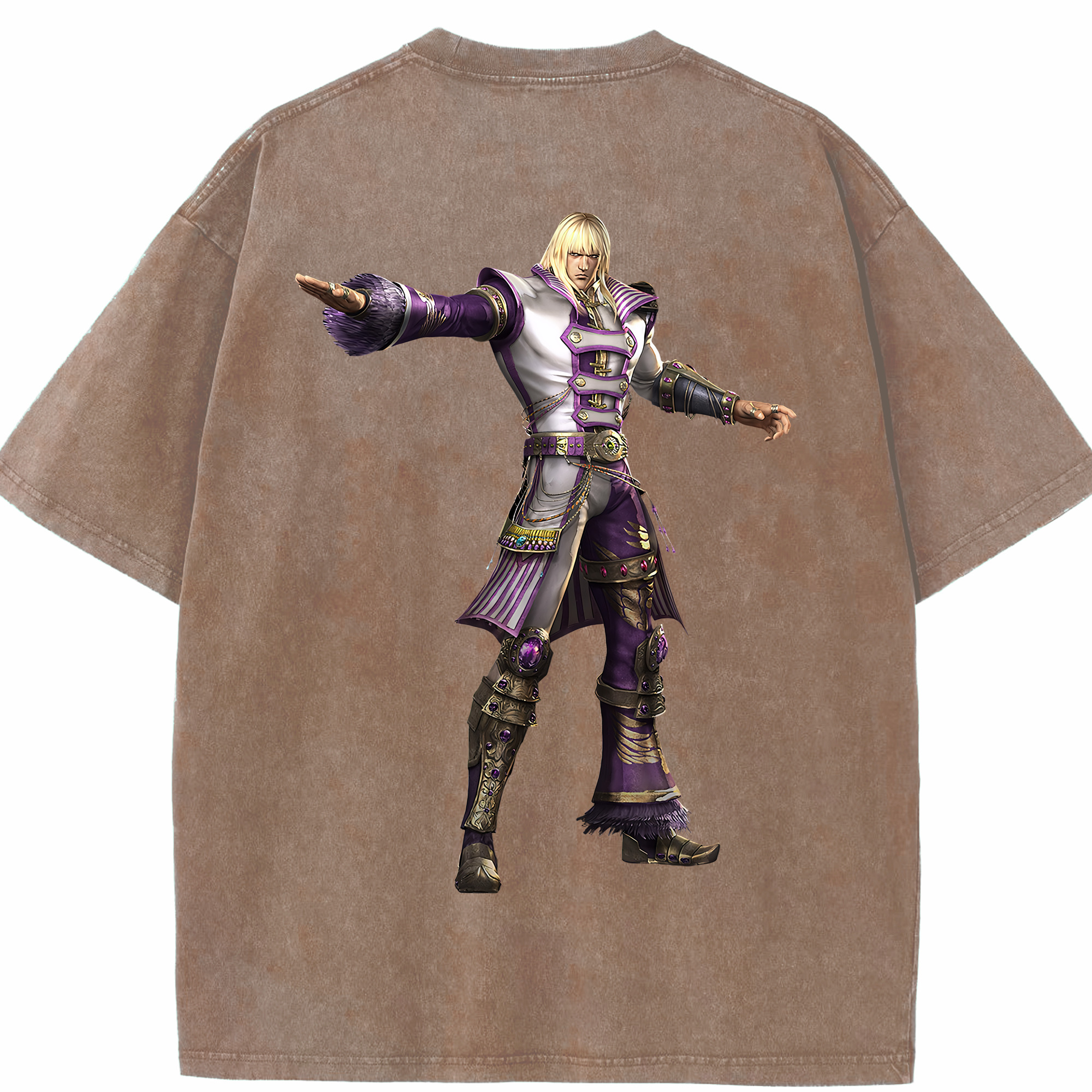 （画像用） 北斗の拳 Fist of the North Star 綿100% ヴィンテージ風 半袖Tシャツ（背面プリント）