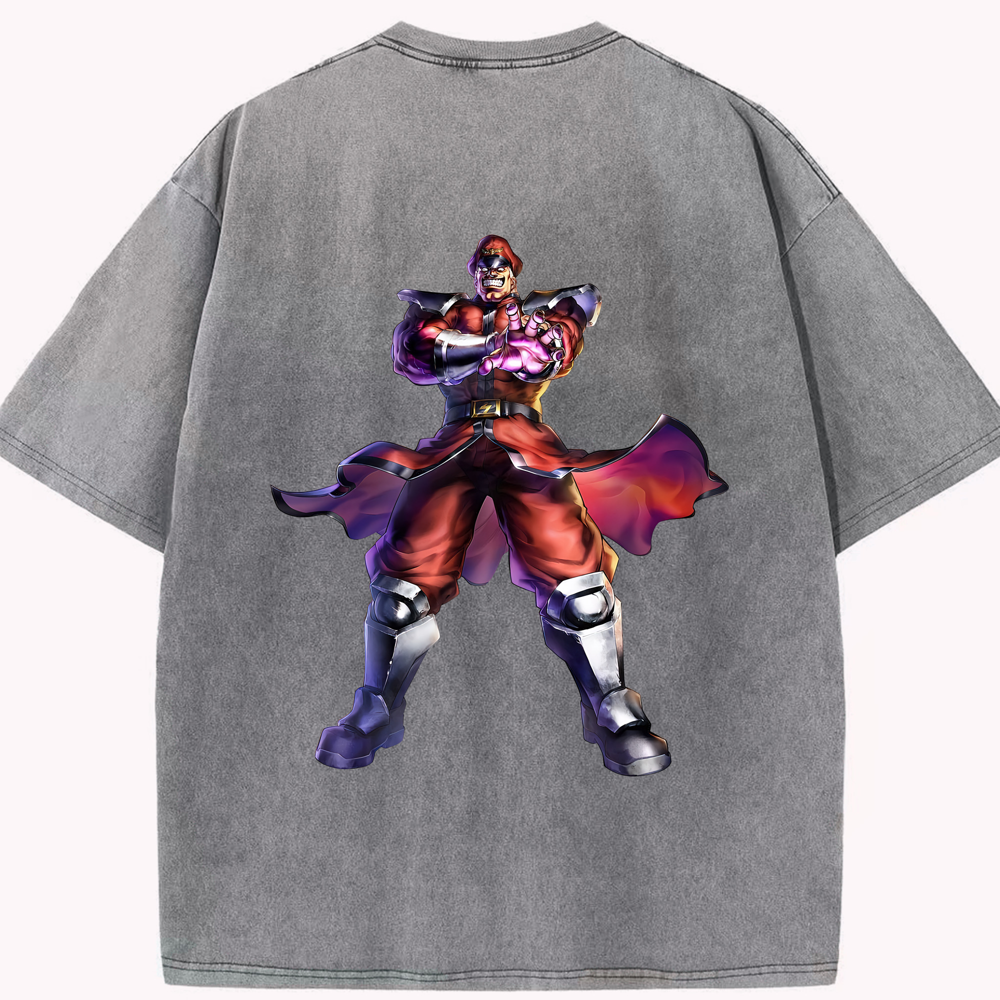 （画像用） 北斗の拳 Fist of the North Star 綿100% ヴィンテージ風 半袖Tシャツ（背面プリント）