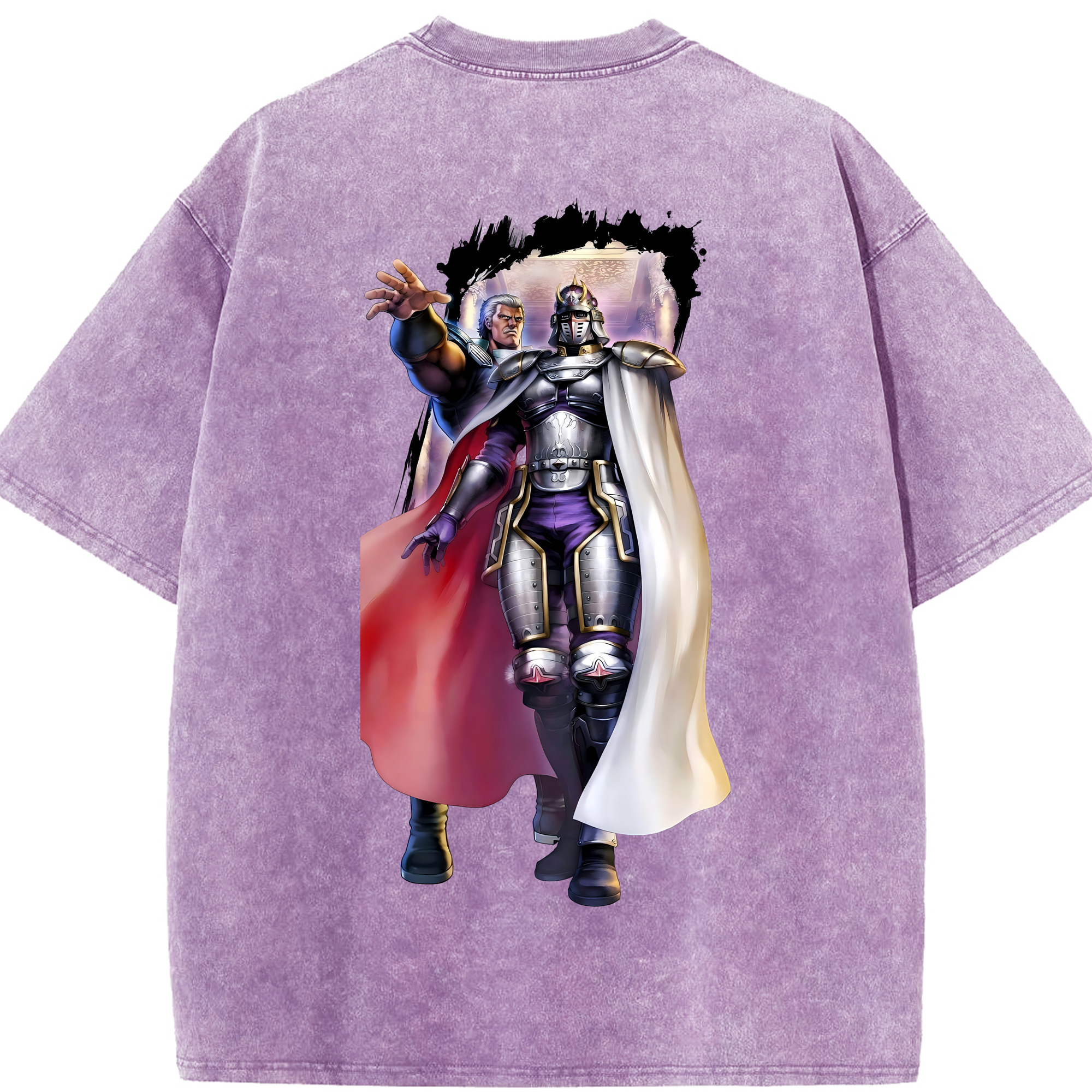 （画像用） 北斗の拳 Fist of the North Star 綿100% ヴィンテージ風 半袖Tシャツ（背面プリント）