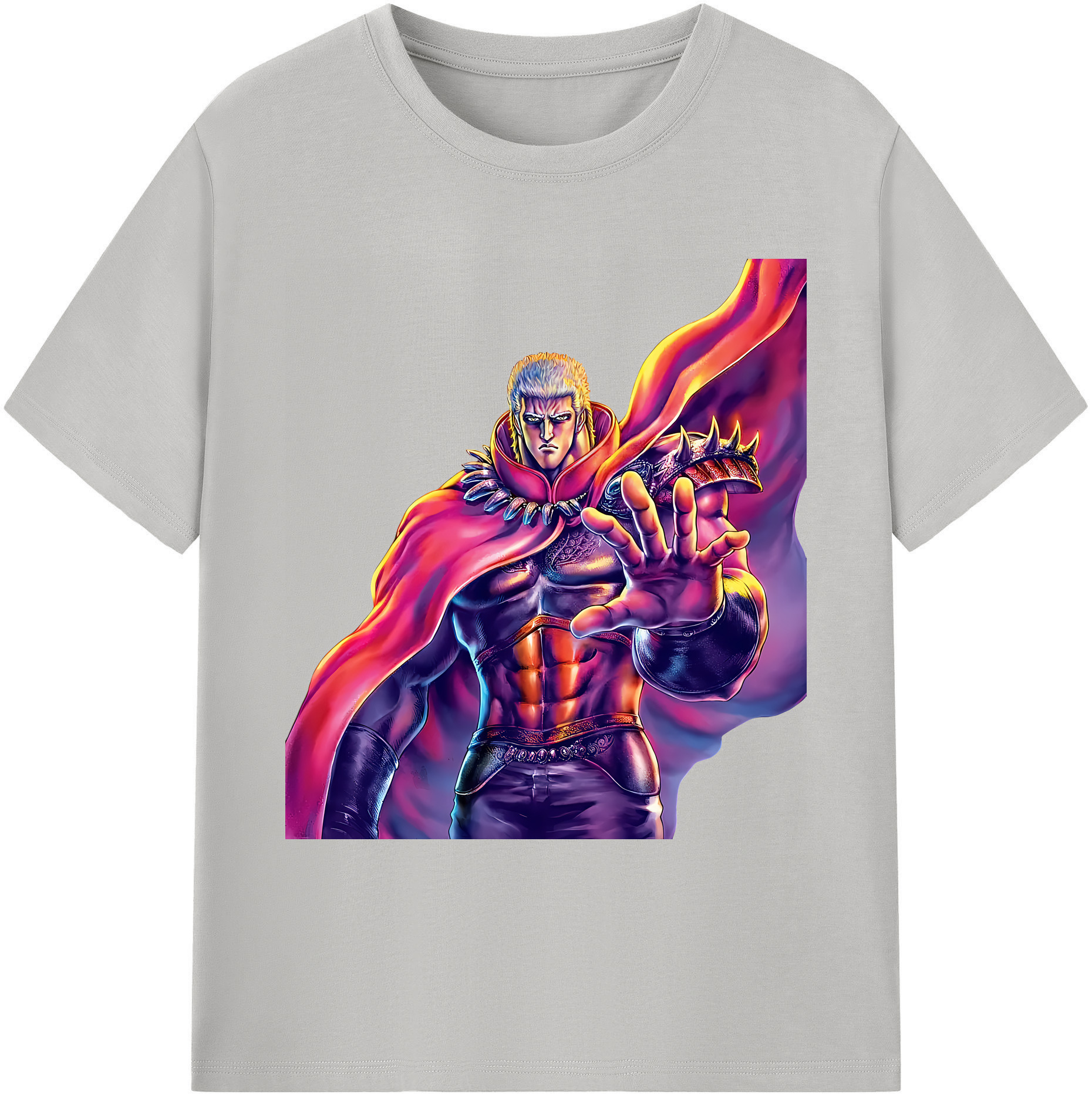 （画像用） 北斗の拳 Fist of the North Star 綿100％ メンズ半袖Tシャツ｜肌触りやわらか＆通気性