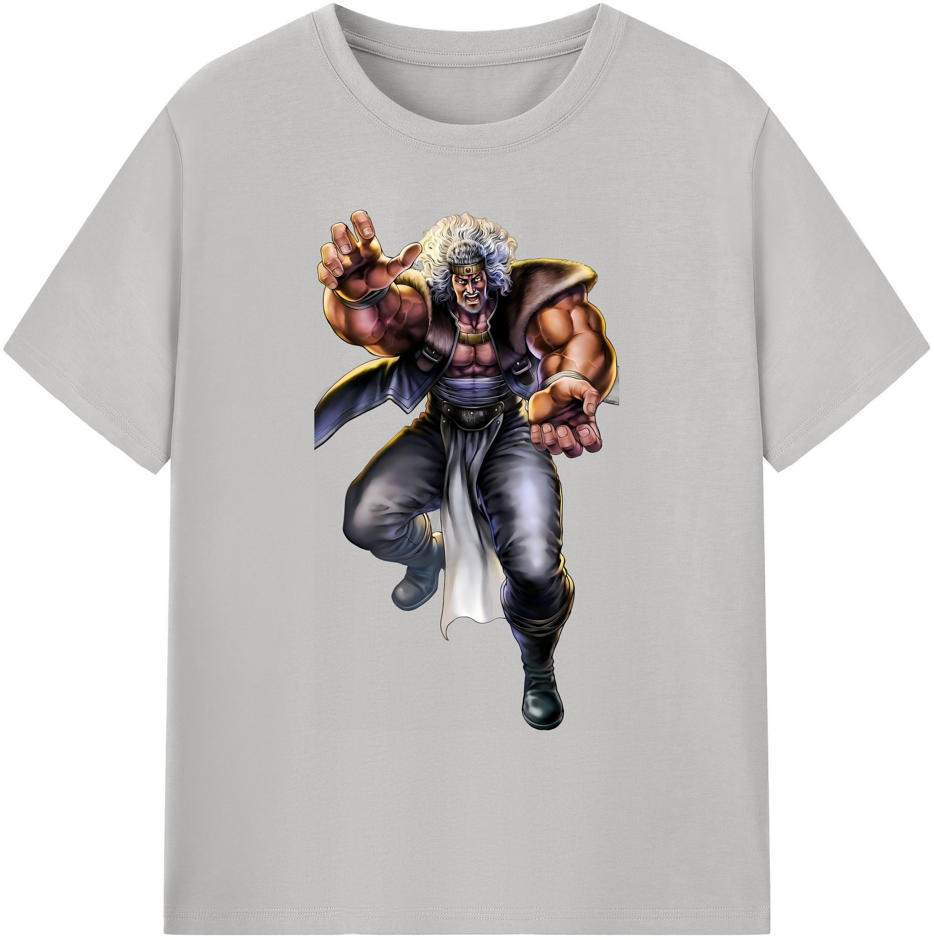 （画像用） 北斗の拳 Fist of the North Star 綿100％ メンズ半袖Tシャツ｜肌触りやわらか＆通気性