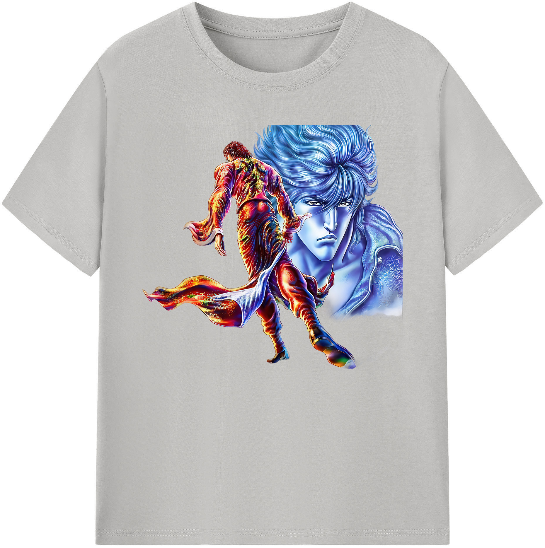 （画像用） 北斗の拳 Fist of the North Star 綿100％ メンズ半袖Tシャツ｜肌触りやわらか＆通気性