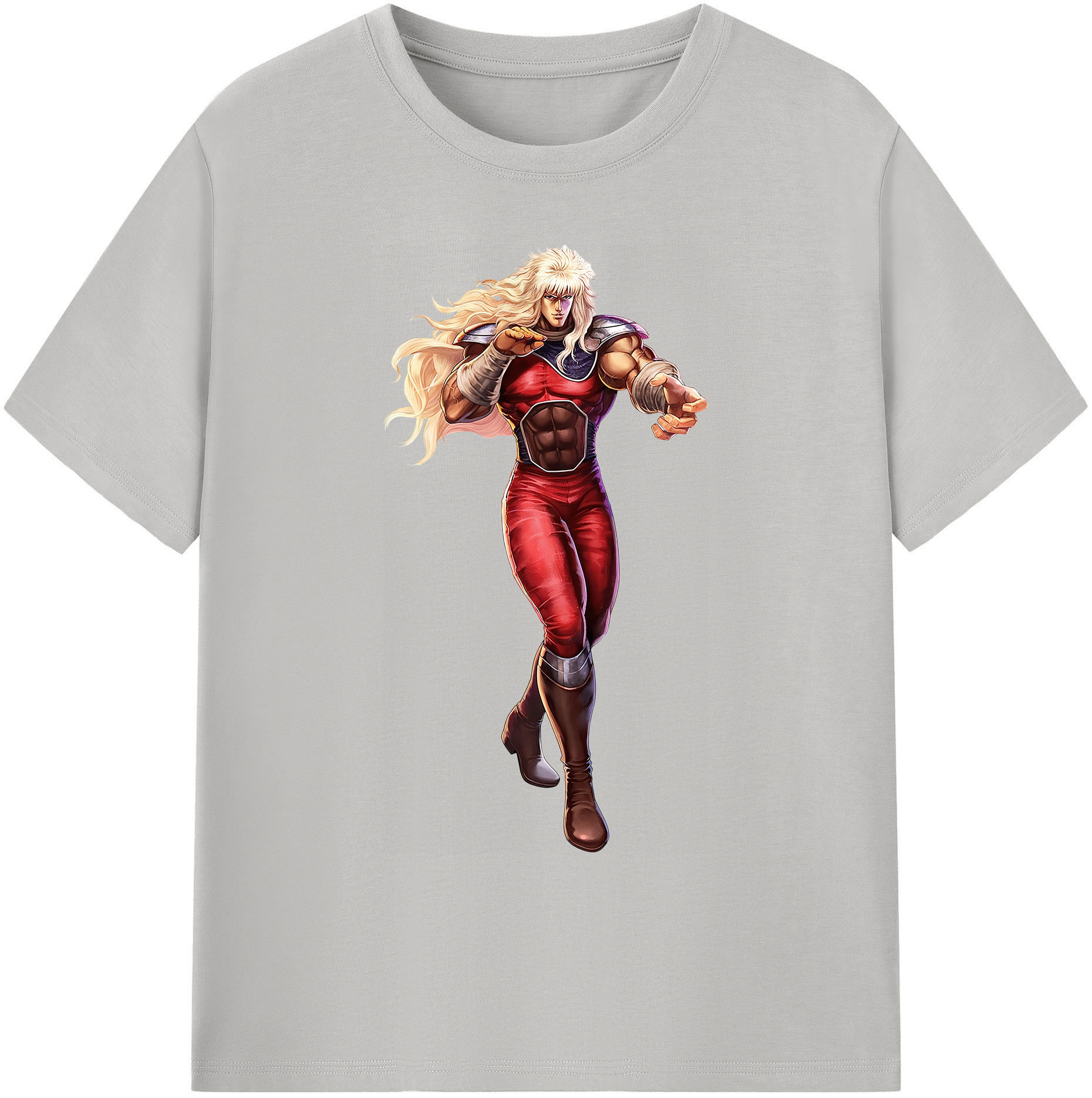 （画像用） 北斗の拳 Fist of the North Star 綿100％ メンズ半袖Tシャツ｜肌触りやわらか＆通気性