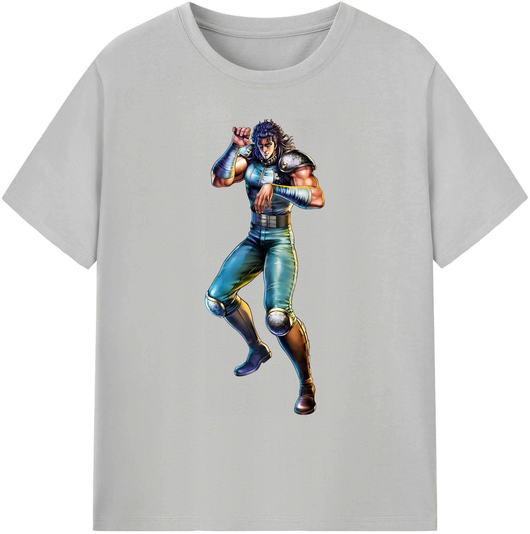 （画像用） 北斗の拳 Fist of the North Star 綿100％ メンズ半袖Tシャツ｜肌触りやわらか＆通気性