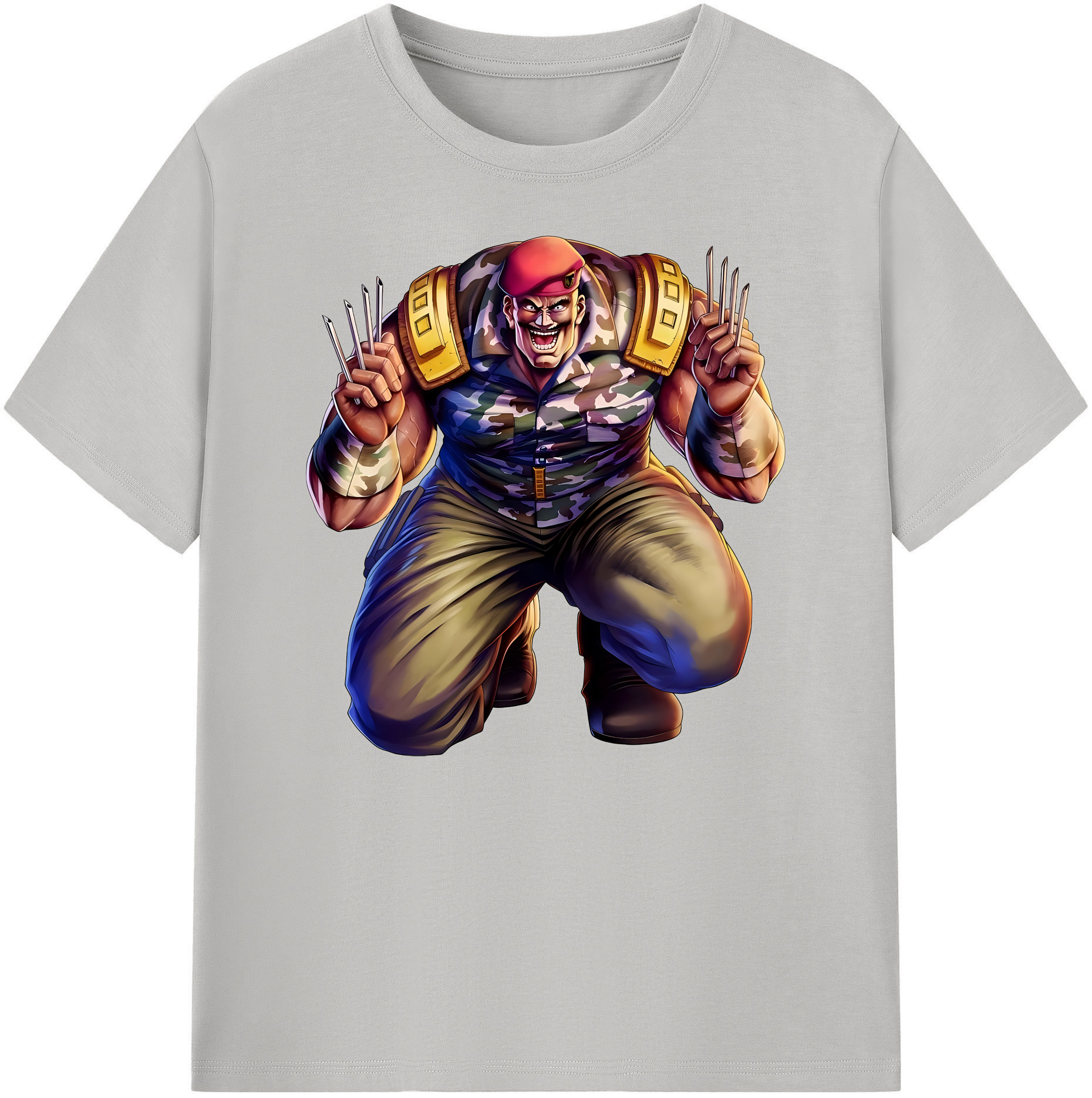 （画像用） 北斗の拳 Fist of the North Star 綿100％ メンズ半袖Tシャツ｜肌触りやわらか＆通気性