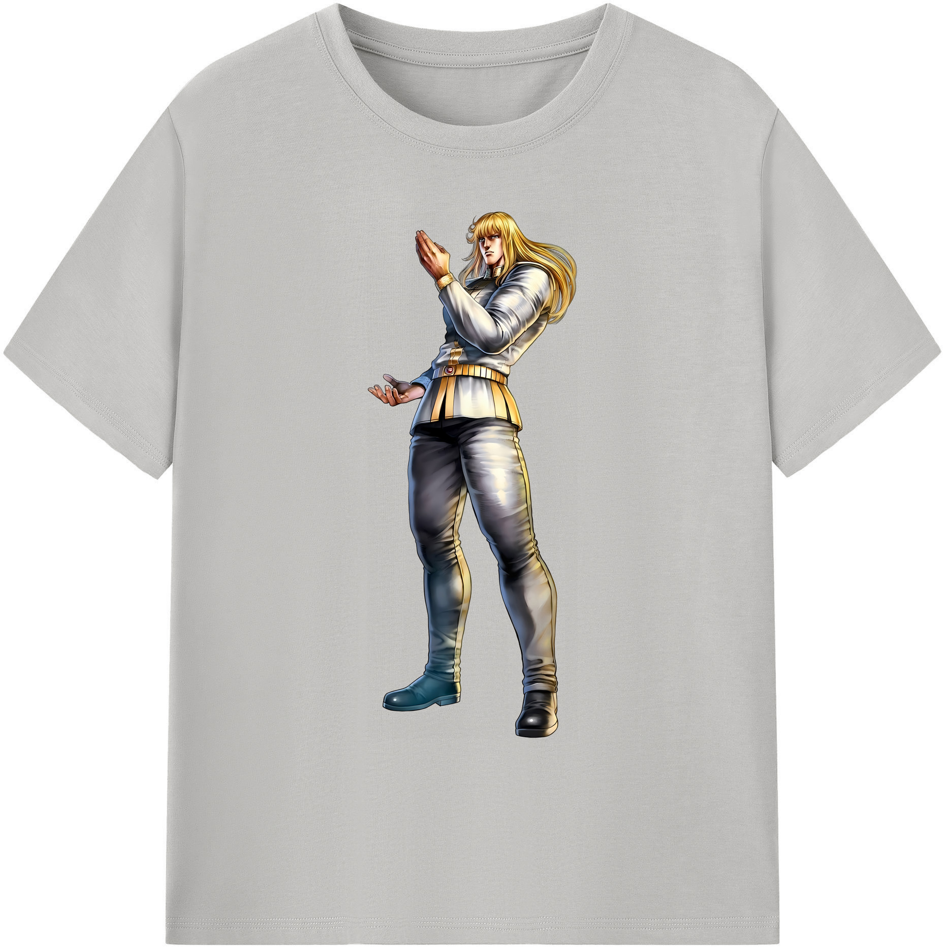（画像用） 北斗の拳 Fist of the North Star 綿100％ メンズ半袖Tシャツ｜肌触りやわらか＆通気性