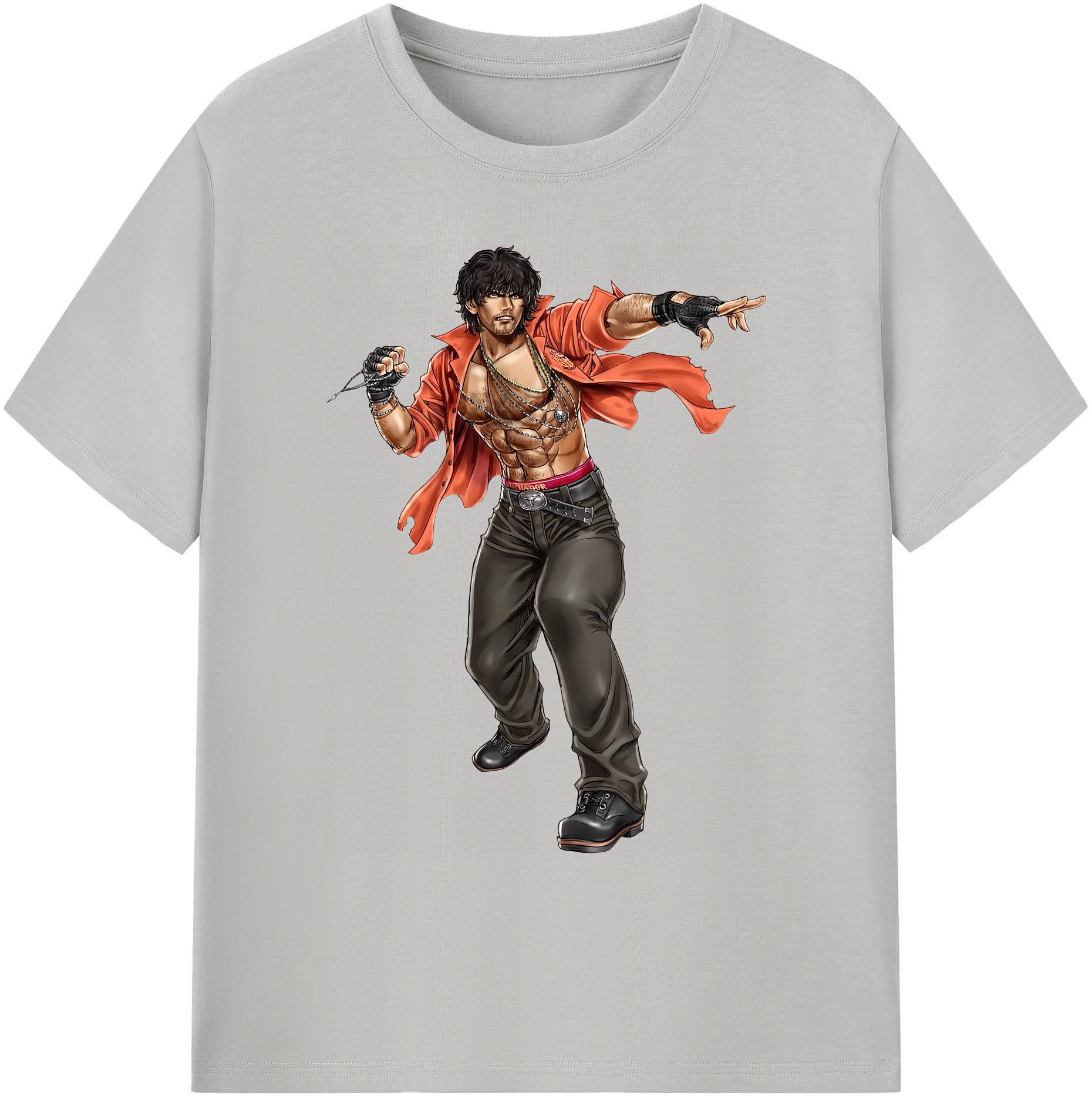 （画像用） 北斗の拳 Fist of the North Star 綿100％ メンズ半袖Tシャツ｜肌触りやわらか＆通気性