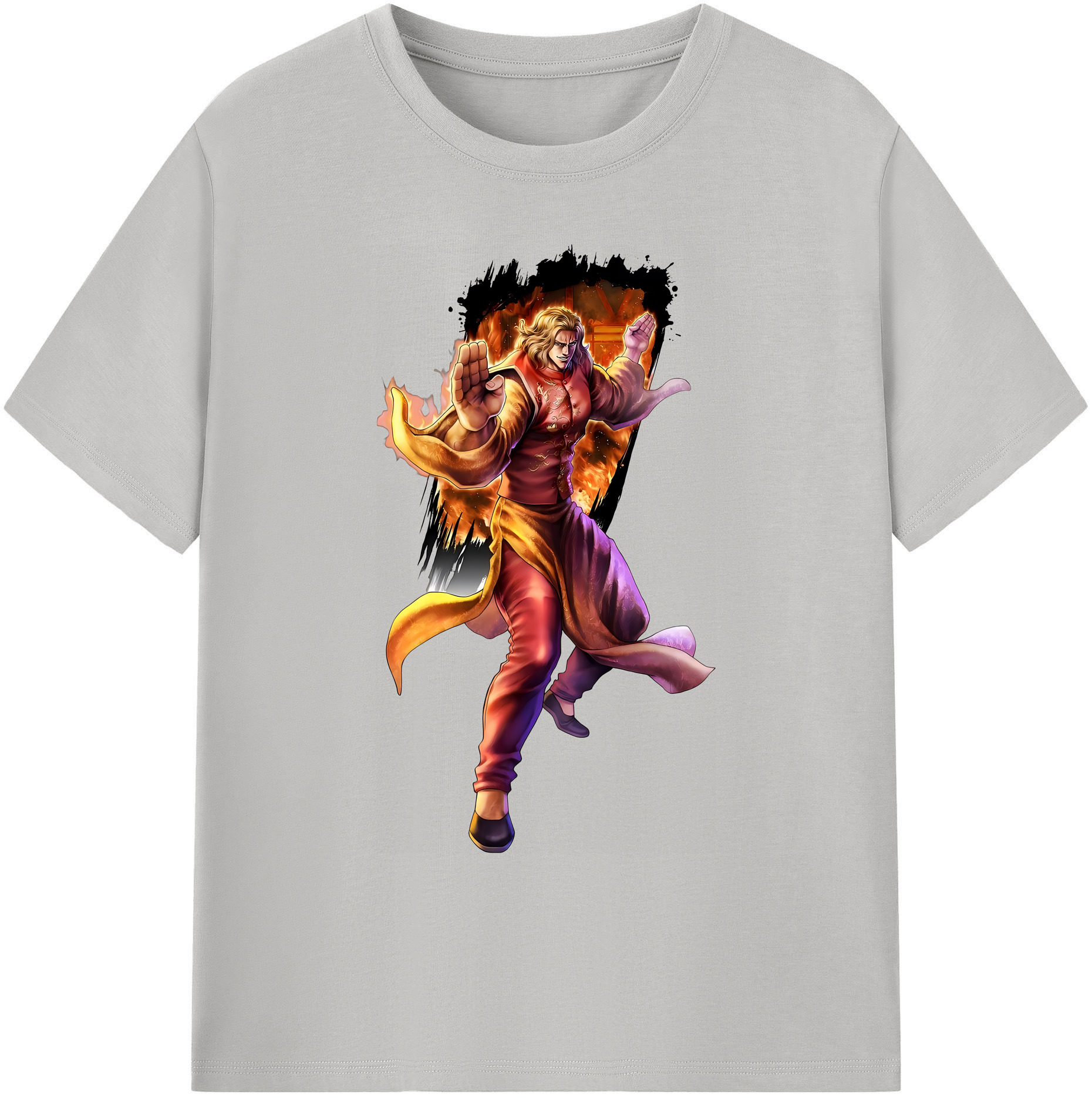 （画像用） 北斗の拳 Fist of the North Star 綿100％ メンズ半袖Tシャツ｜肌触りやわらか＆通気性