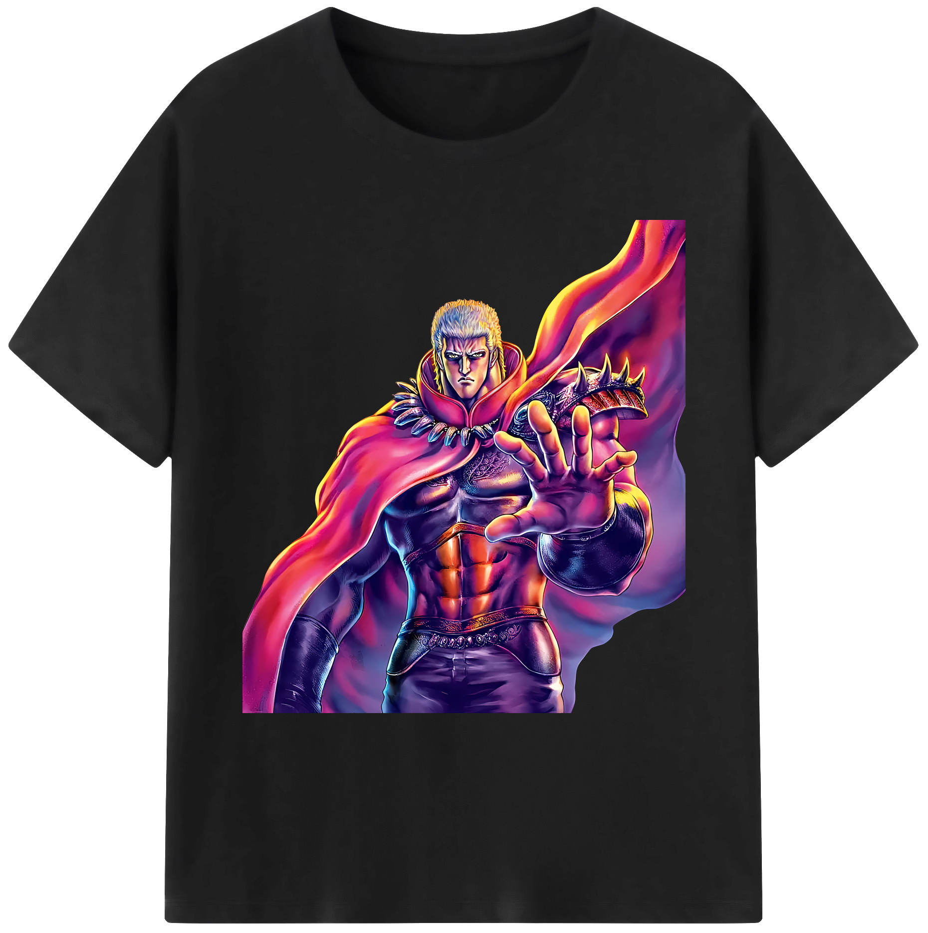 （画像用） 北斗の拳 Fist of the North Star 綿100％ メンズ半袖Tシャツ｜肌触りやわらか＆通気性
