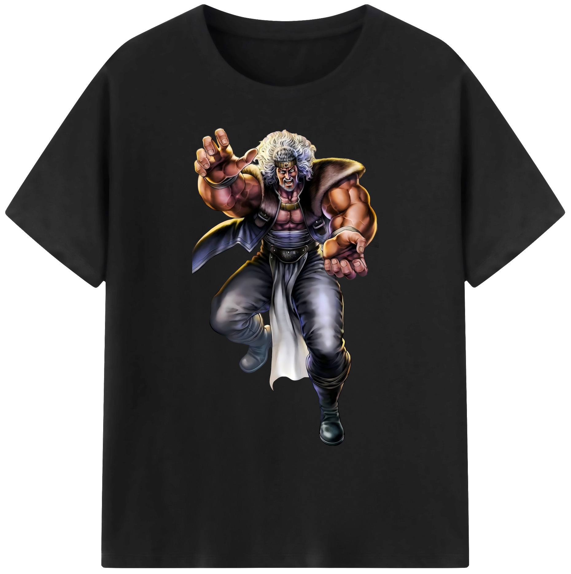 （画像用） 北斗の拳 Fist of the North Star 綿100％ メンズ半袖Tシャツ｜肌触りやわらか＆通気性