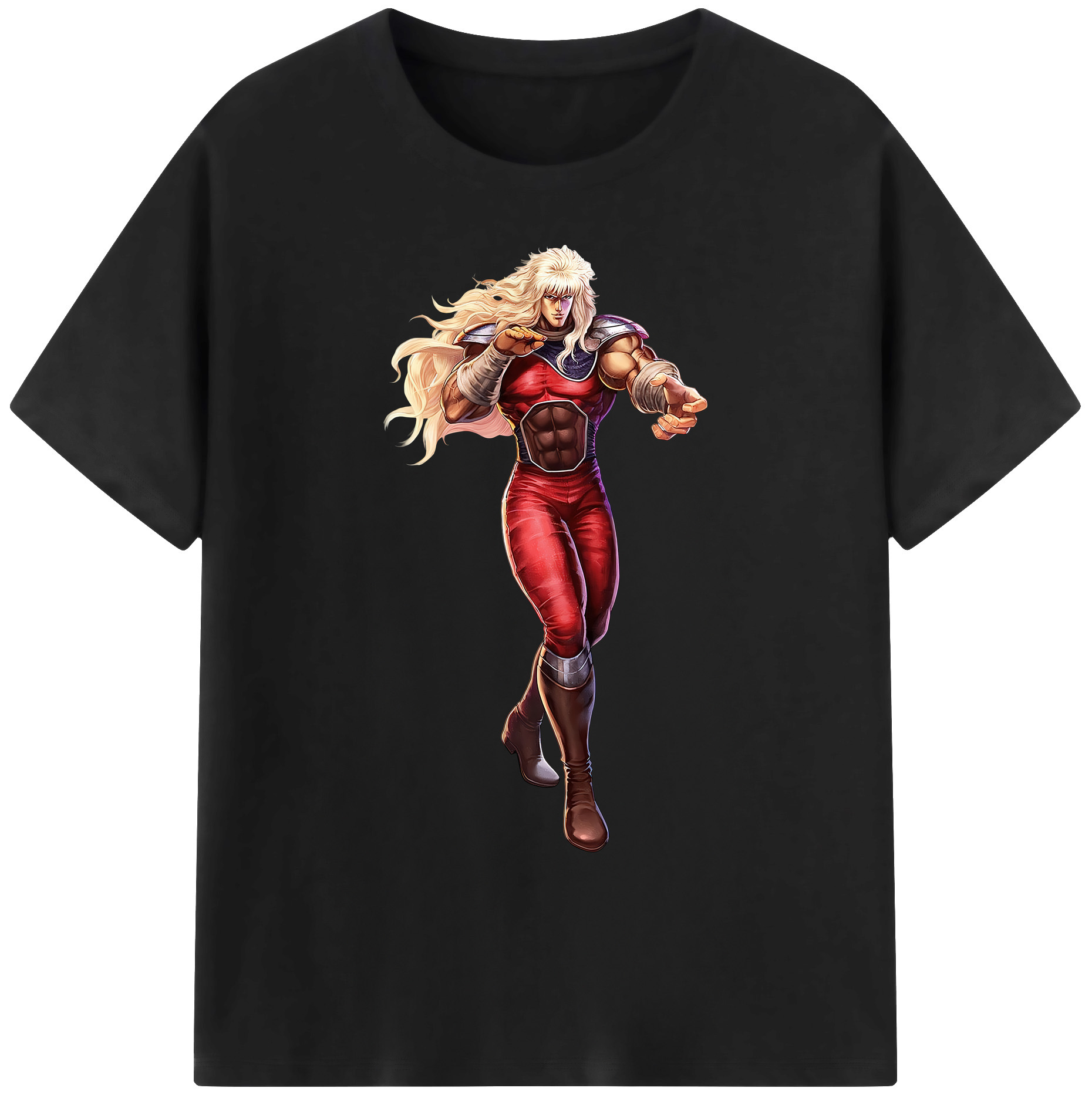 （画像用） 北斗の拳 Fist of the North Star 綿100％ メンズ半袖Tシャツ｜肌触りやわらか＆通気性