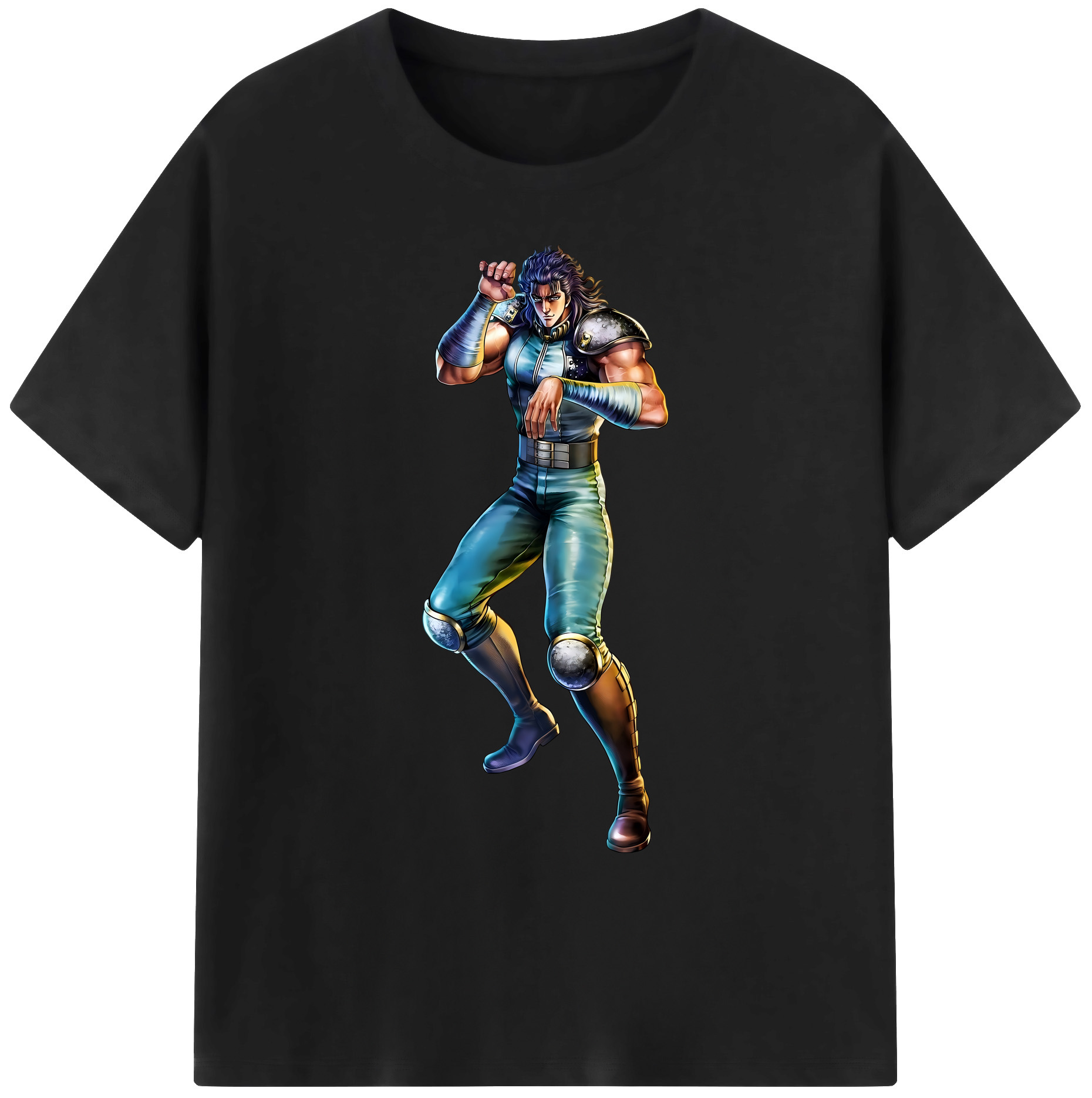 （画像用） 北斗の拳 Fist of the North Star 綿100％ メンズ半袖Tシャツ｜肌触りやわらか＆通気性