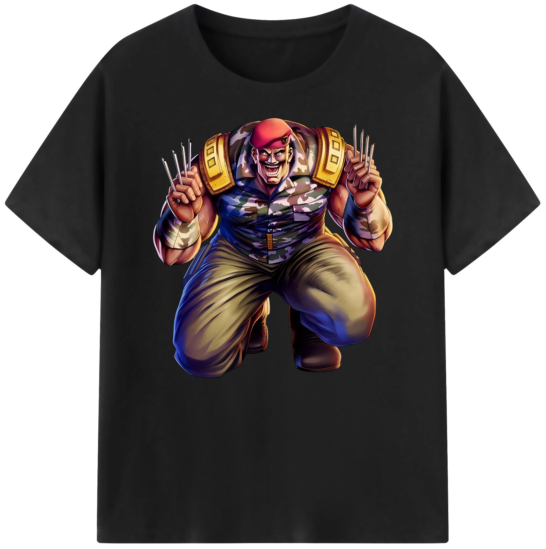 （画像用） 北斗の拳 Fist of the North Star 綿100％ メンズ半袖Tシャツ｜肌触りやわらか＆通気性