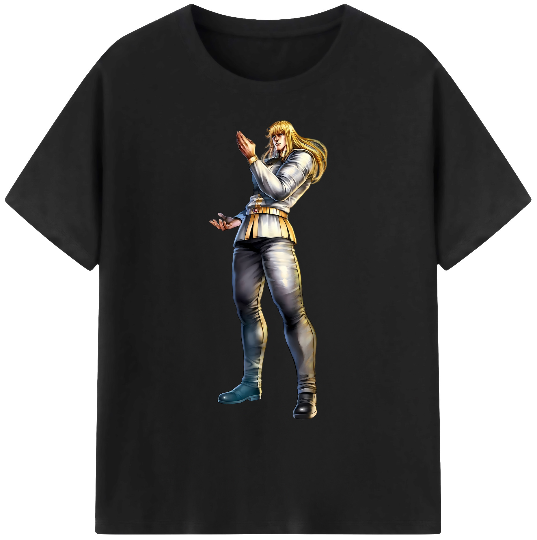（画像用） 北斗の拳 Fist of the North Star 綿100％ メンズ半袖Tシャツ｜肌触りやわらか＆通気性