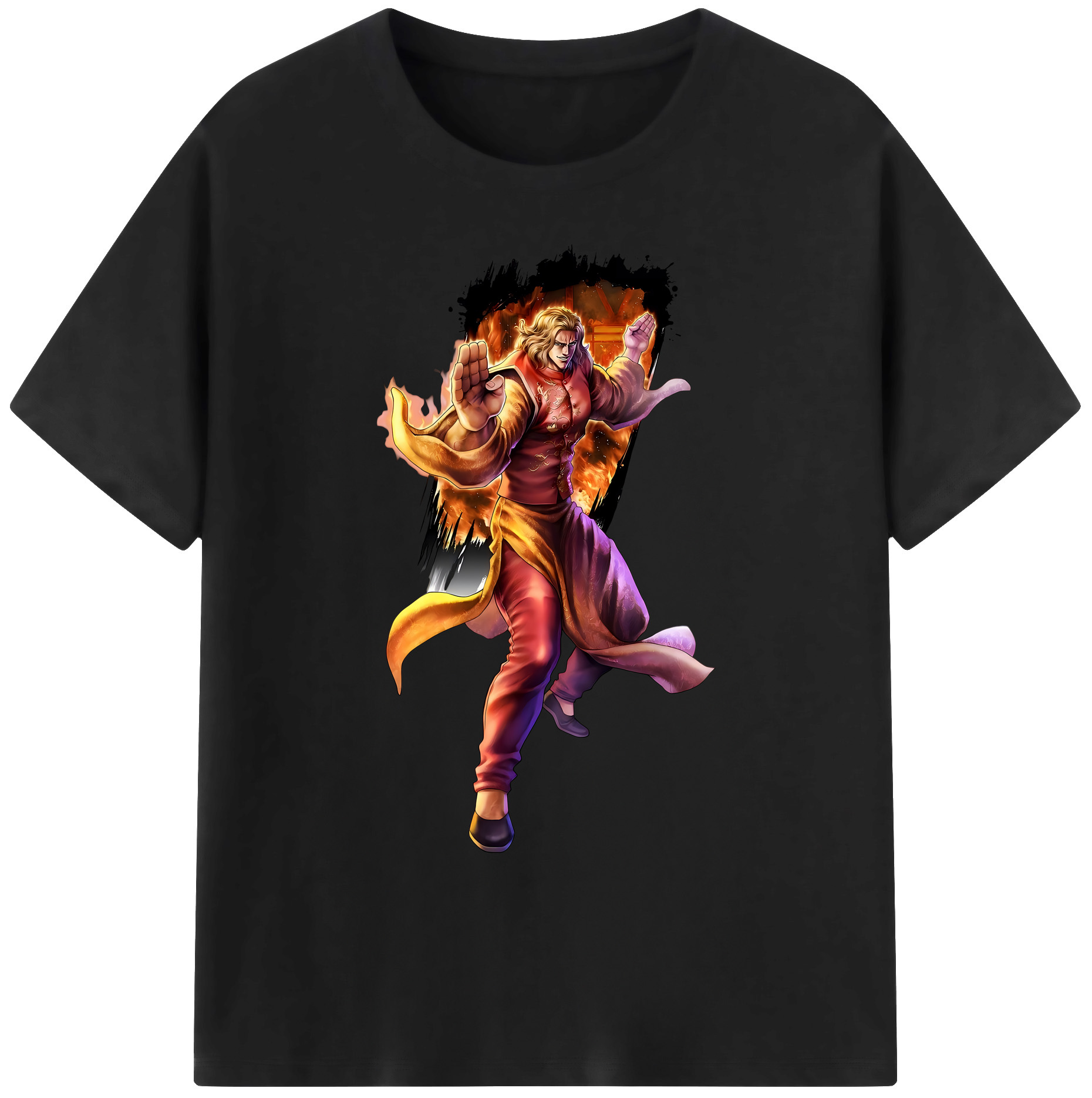 （画像用） 北斗の拳 Fist of the North Star 綿100％ メンズ半袖Tシャツ｜肌触りやわらか＆通気性