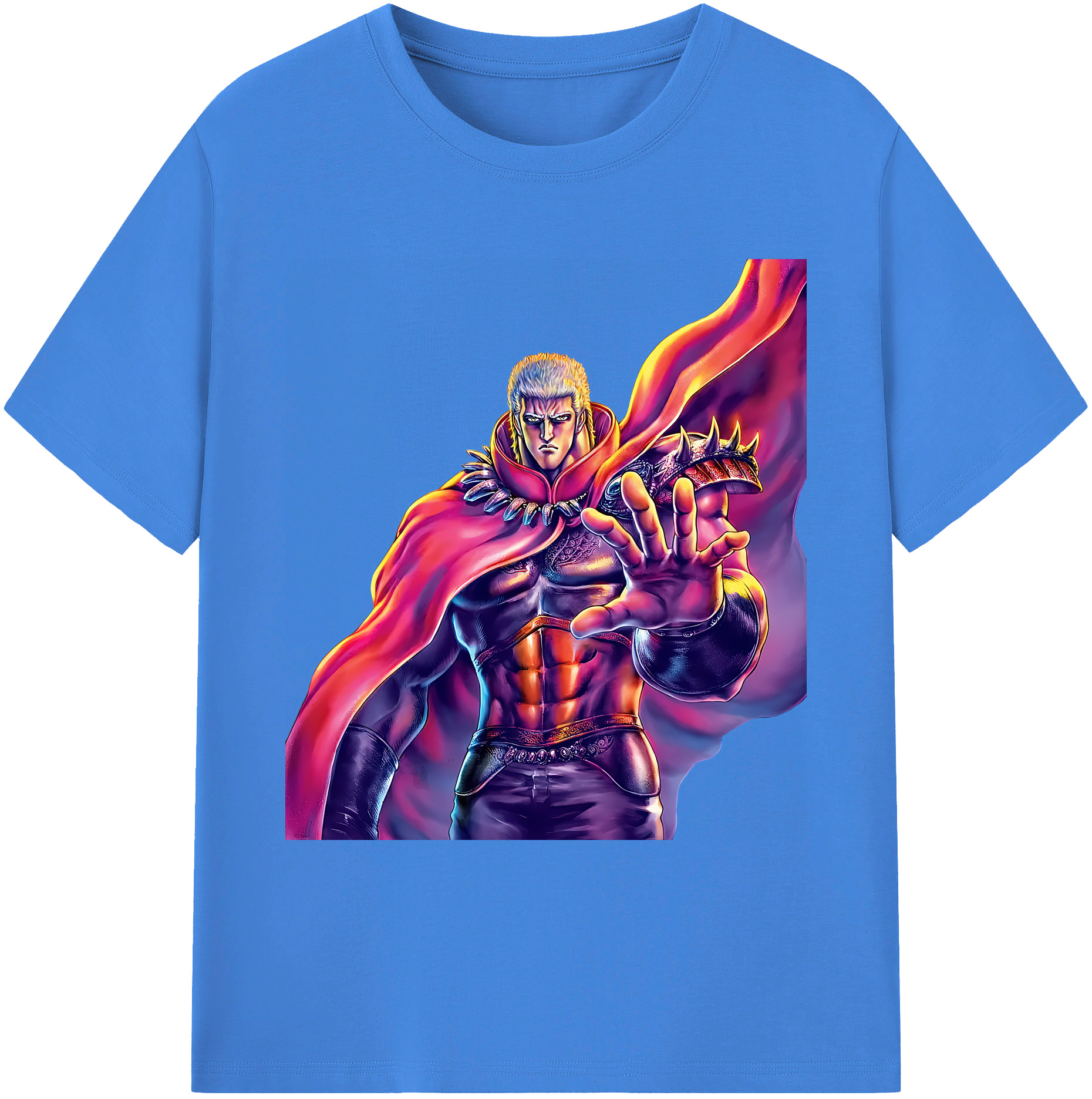 （画像用） 北斗の拳 Fist of the North Star 綿100％ メンズ半袖Tシャツ｜肌触りやわらか＆通気性