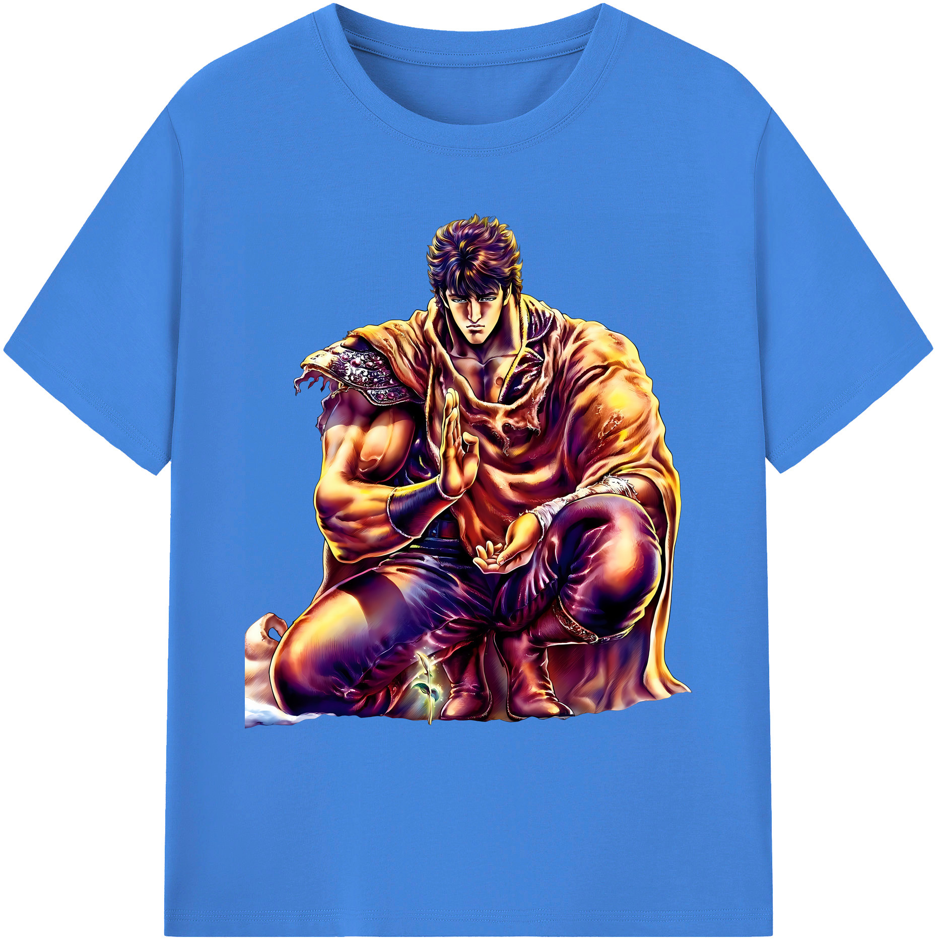 （画像用） 北斗の拳 Fist of the North Star 綿100％ メンズ半袖Tシャツ｜肌触りやわらか＆通気性