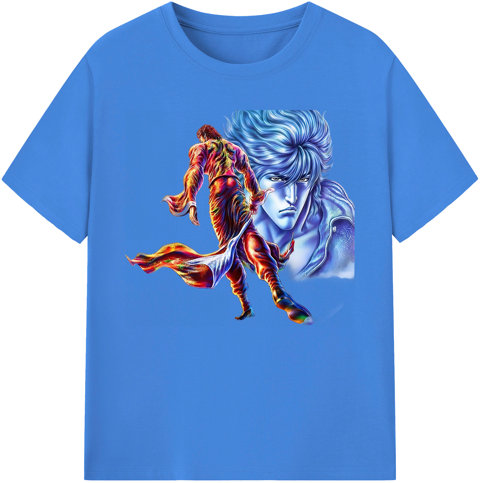 （画像用） 北斗の拳 Fist of the North Star 綿100％ メンズ半袖Tシャツ｜肌触りやわらか＆通気性