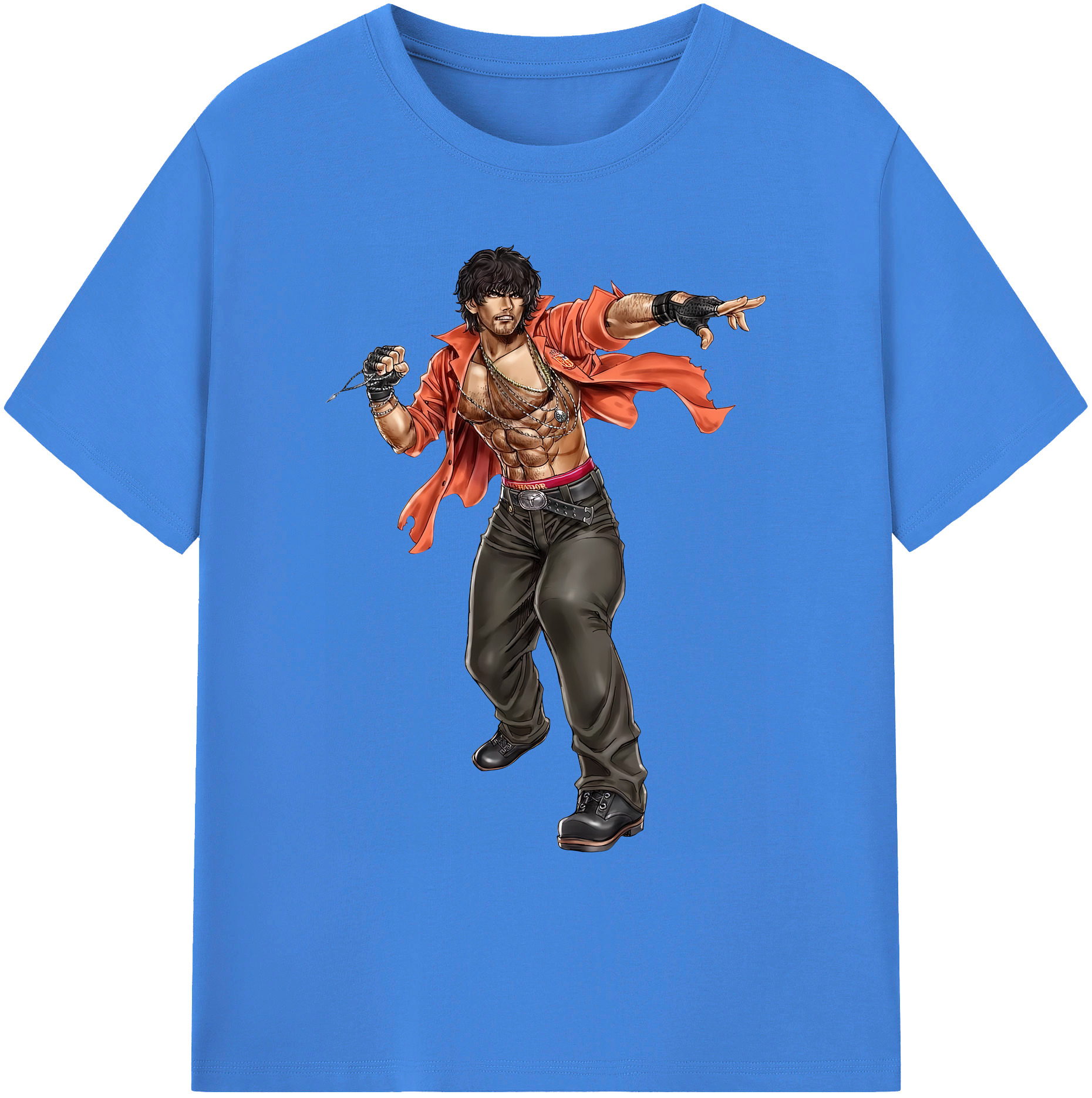 （画像用） 北斗の拳 Fist of the North Star 綿100％ メンズ半袖Tシャツ｜肌触りやわらか＆通気性