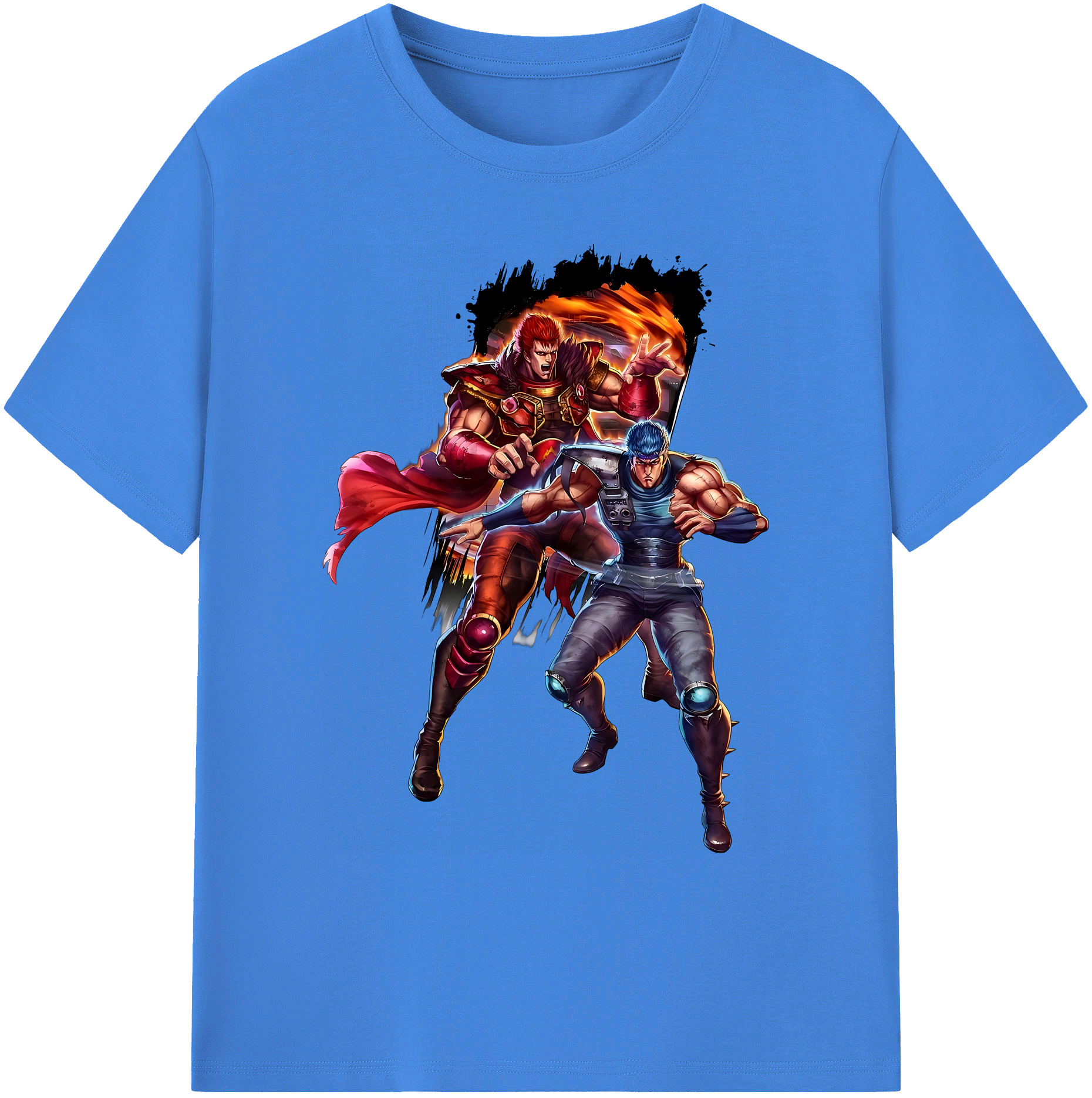 （画像用） 北斗の拳 Fist of the North Star 綿100％ メンズ半袖Tシャツ｜肌触りやわらか＆通気性