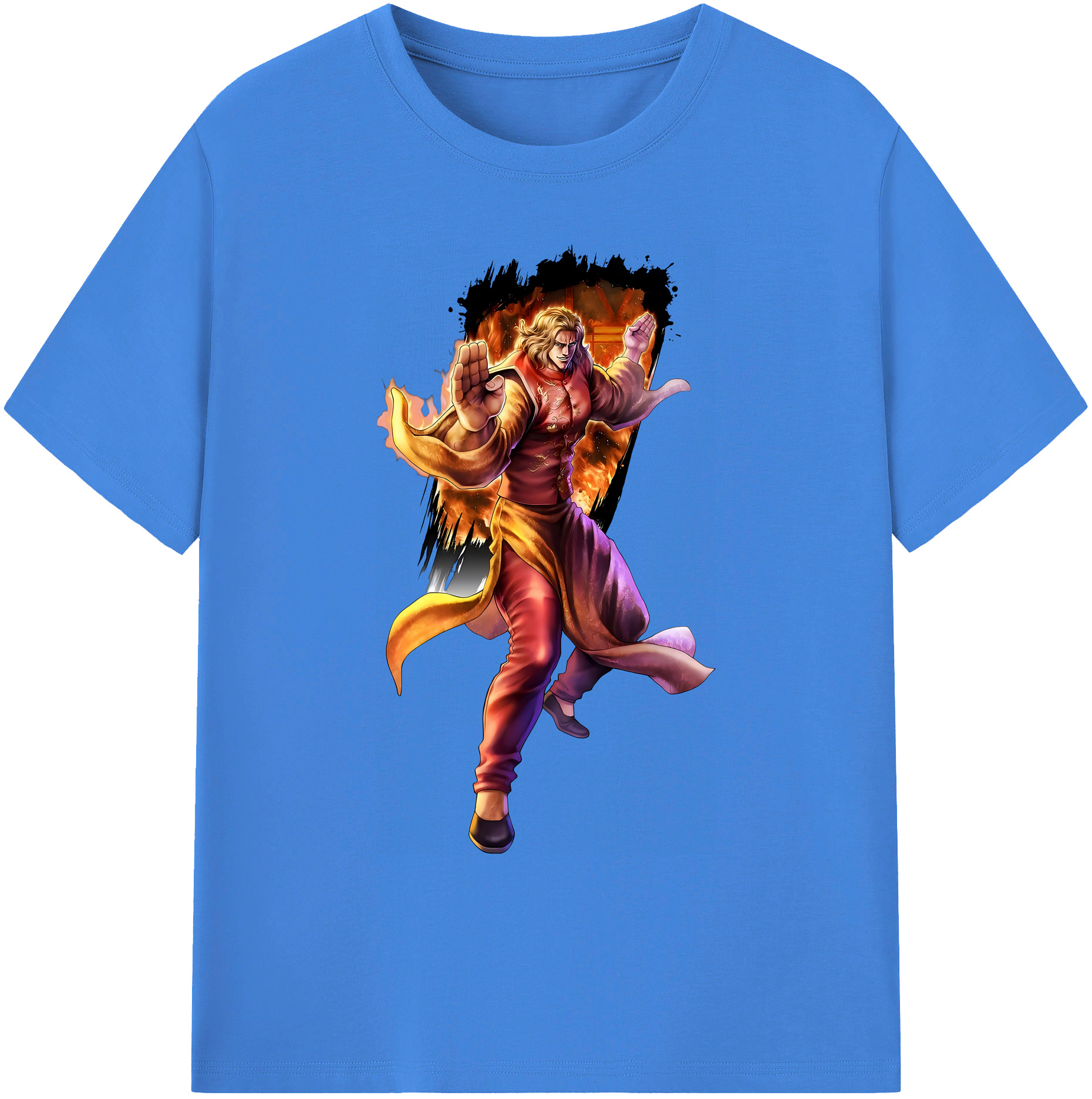 （画像用） 北斗の拳 Fist of the North Star 綿100％ メンズ半袖Tシャツ｜肌触りやわらか＆通気性