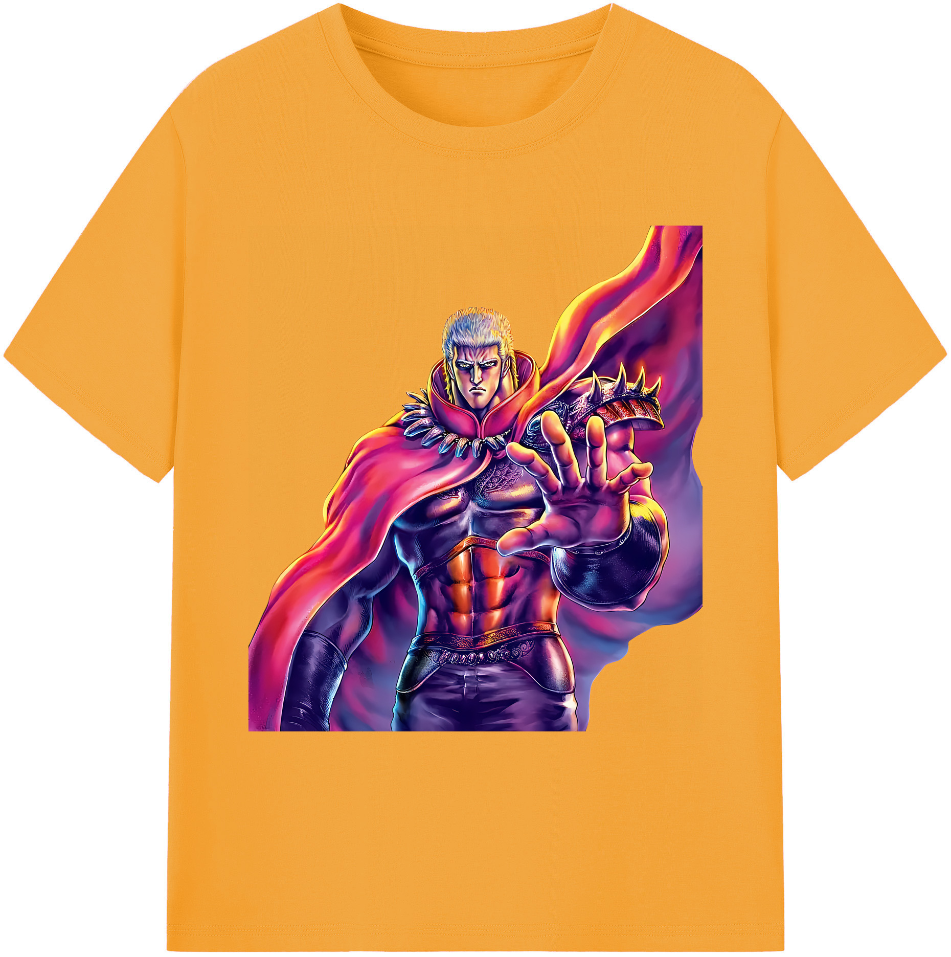 （画像用） 北斗の拳 Fist of the North Star 綿100％ メンズ半袖Tシャツ｜肌触りやわらか＆通気性