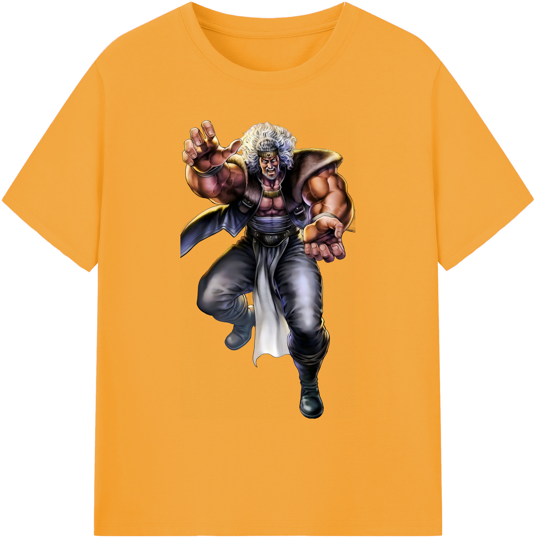 （画像用） 北斗の拳 Fist of the North Star 綿100％ メンズ半袖Tシャツ｜肌触りやわらか＆通気性